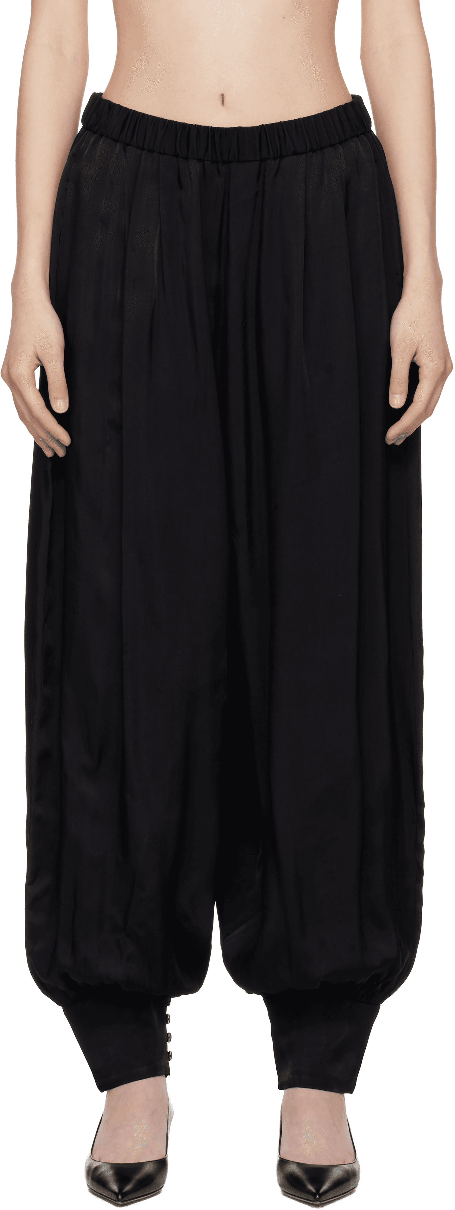 Black Sarouel Trousers - Image 1
