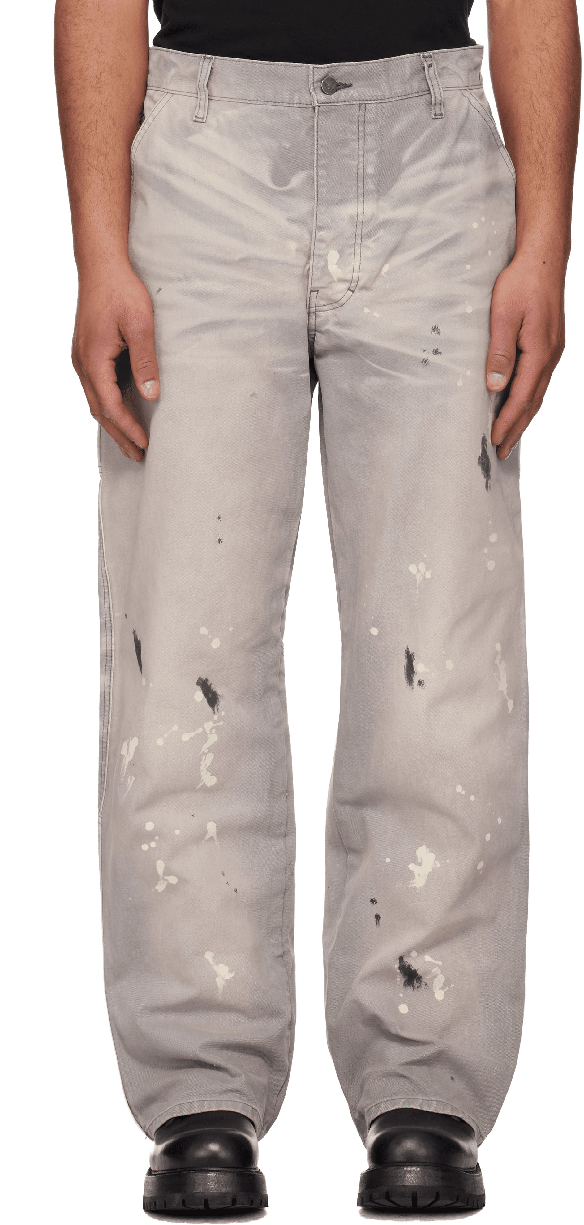 Gray Underground Painter Trousers - Image 1
