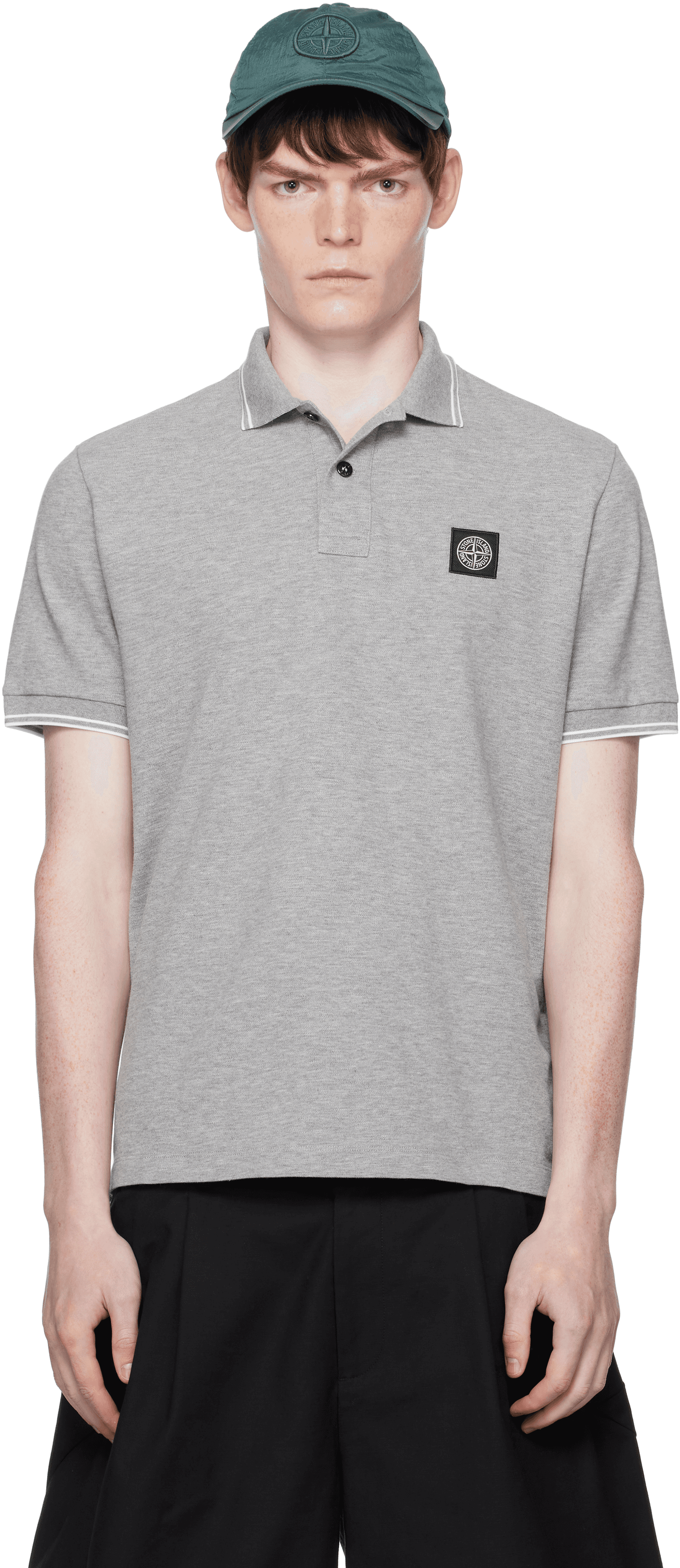 Gray 2200007 Organic Cotton Polo - Image 1