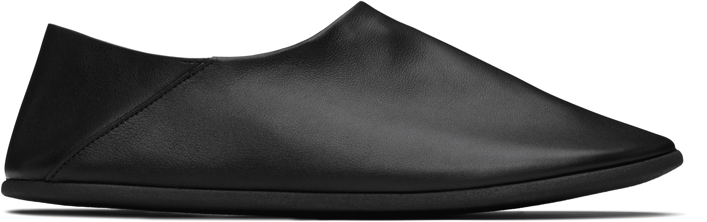 Black Big Bootie Mule Loafers - Image 1