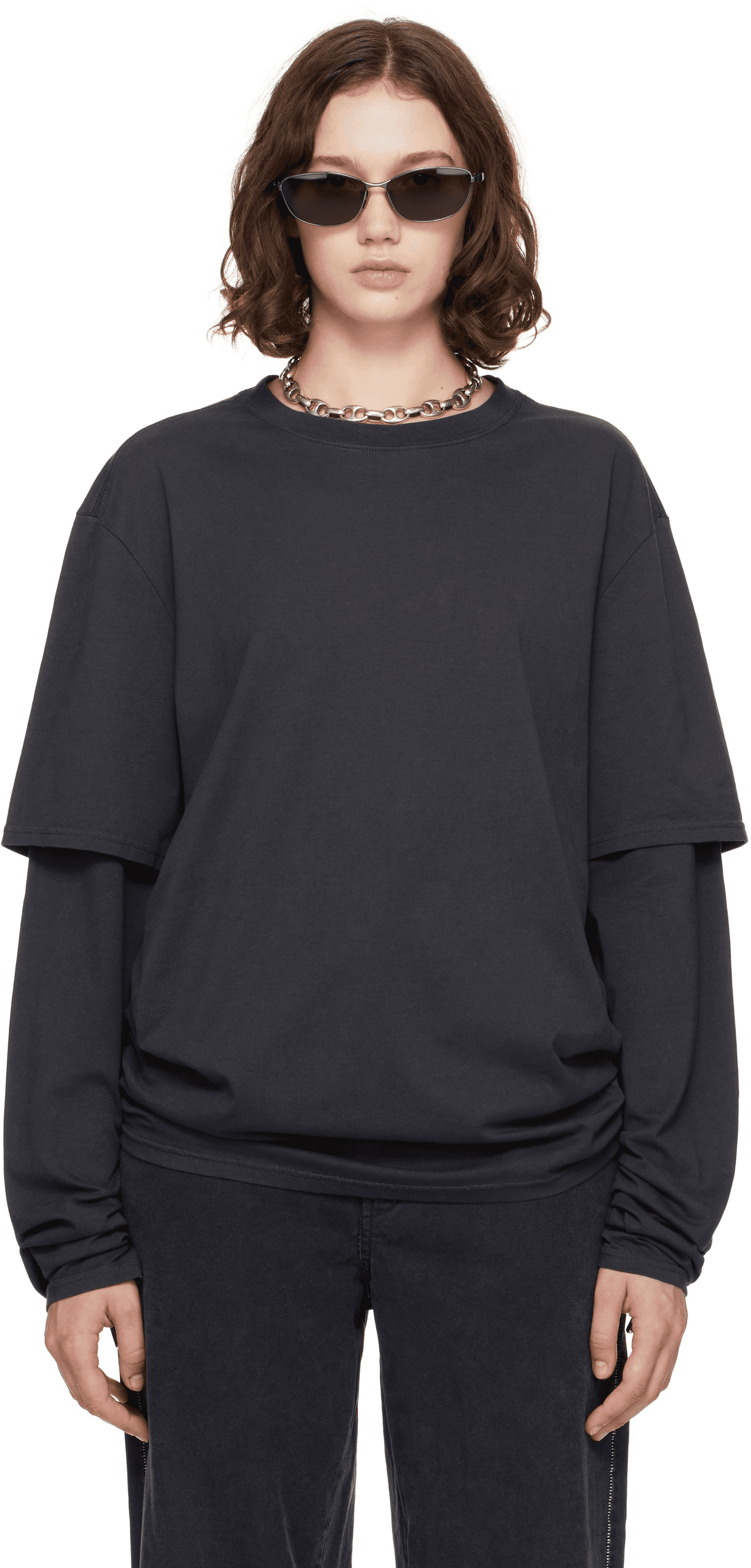 Black Layered 'Winner' T-shirt - Image 1