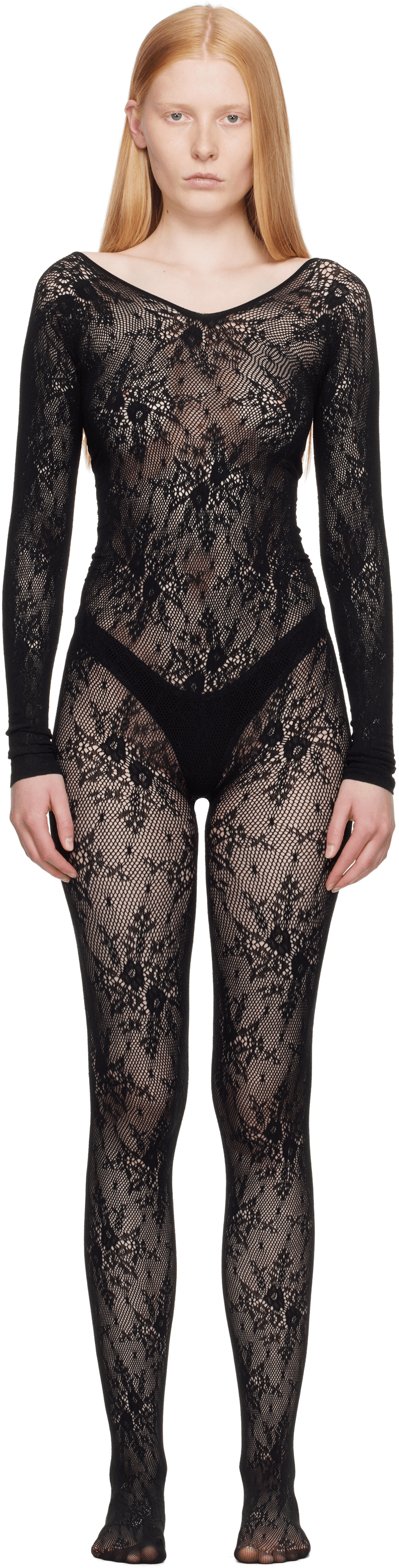 Black Rosa Lace Jumpsuit - Image 1