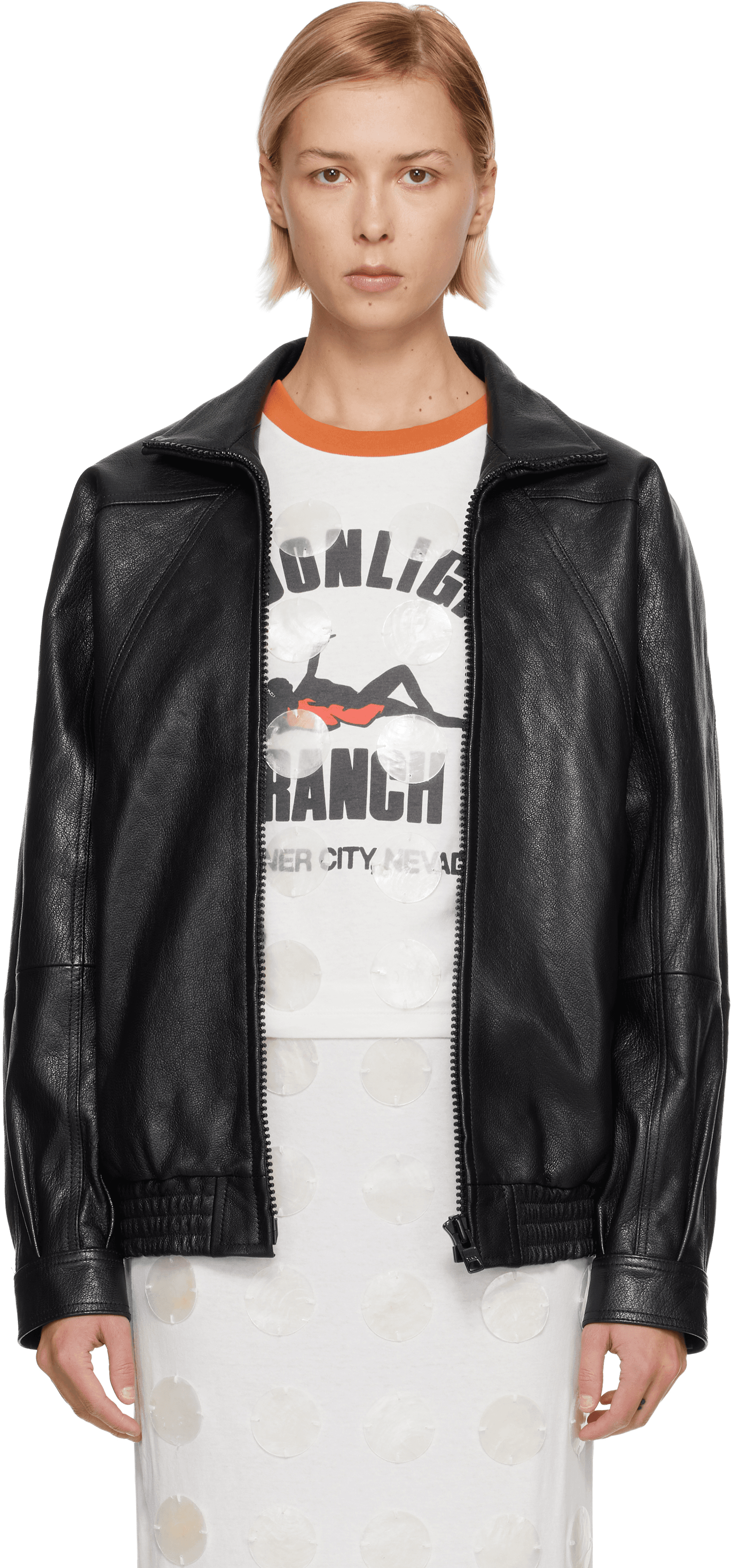 Batwing Leather Jacket - Image 1