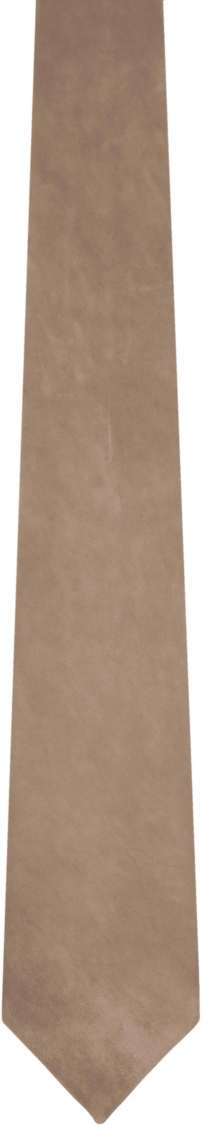 Taupe Leather Tie - Image 1