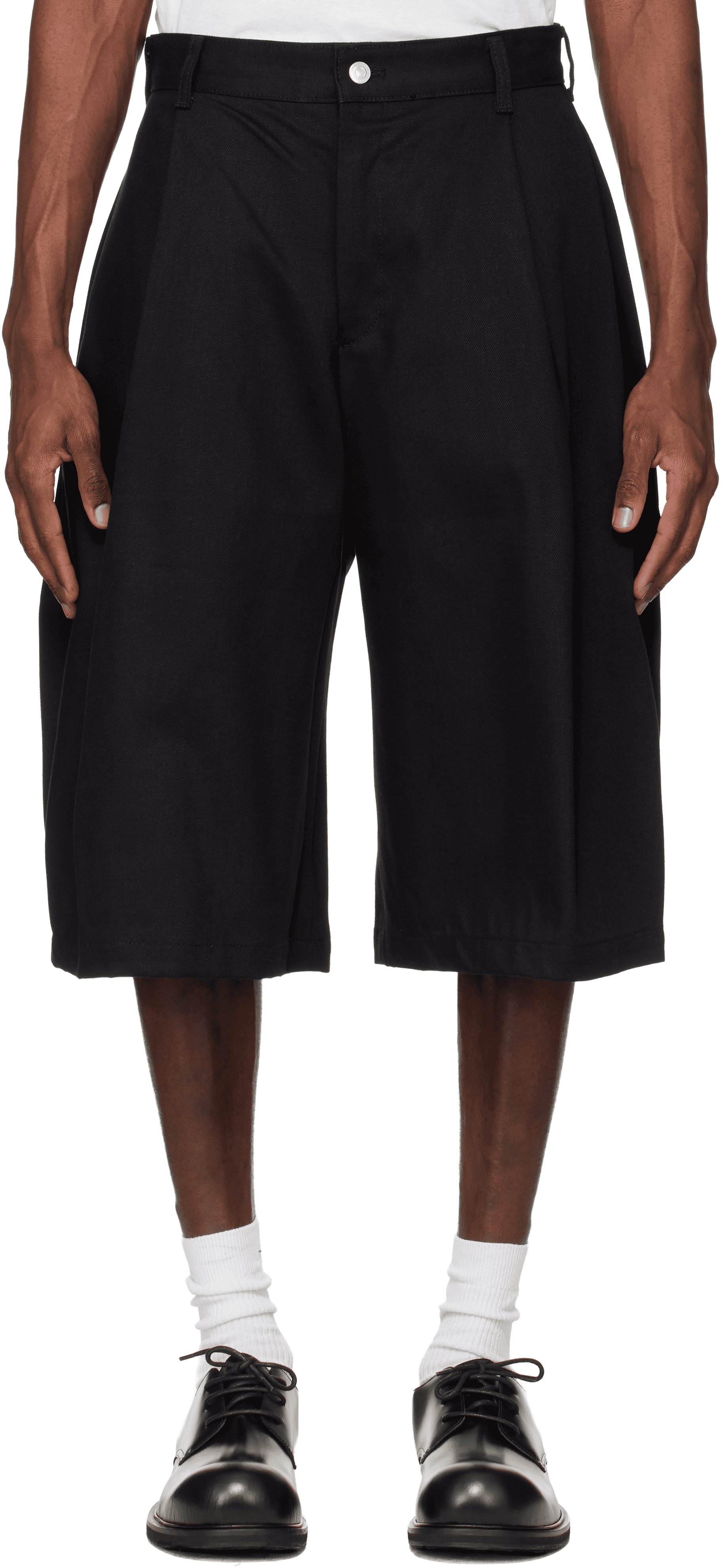 Black 440 Bermuda Denim Shorts - Image 1