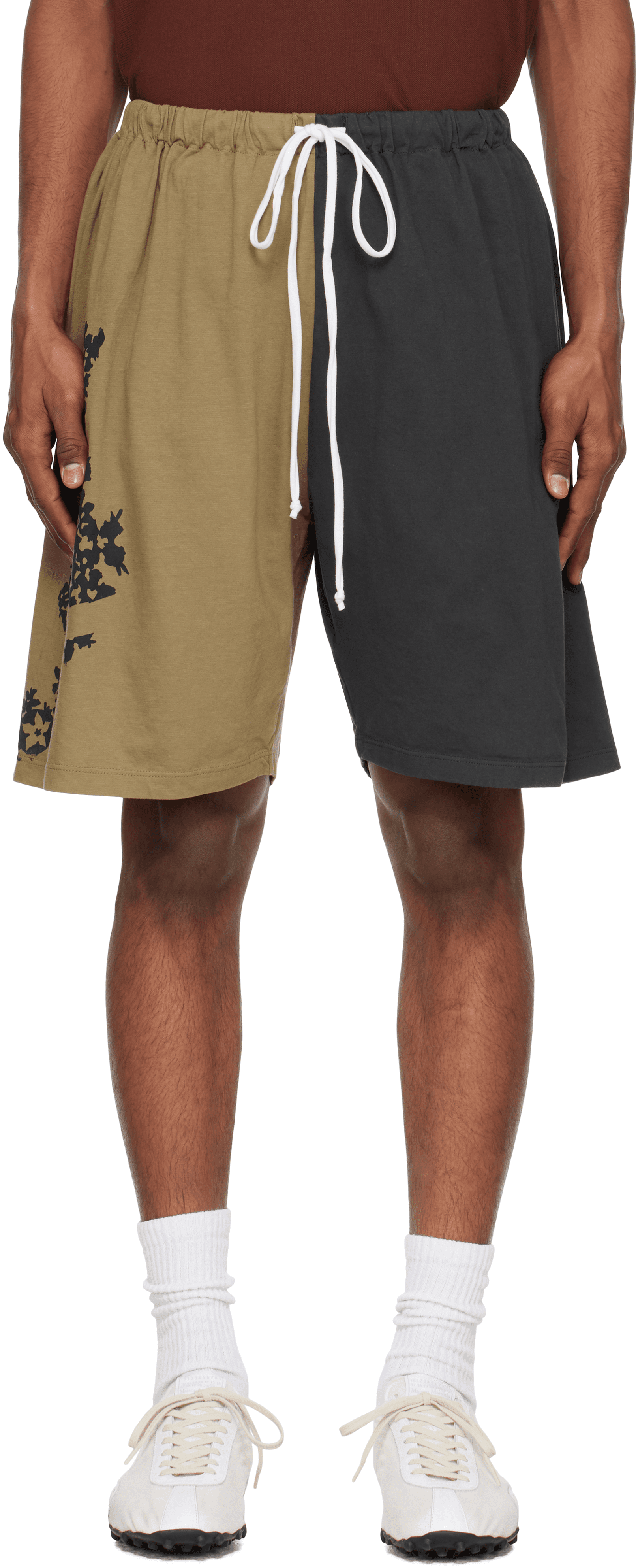 Khaki & Black Gift Shorts - Image 1
