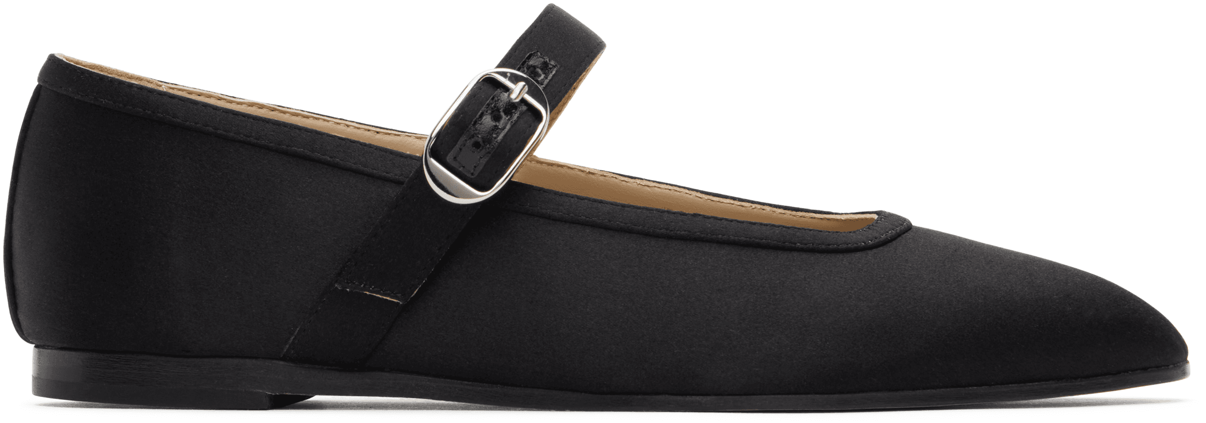 Black Mary Jane Ballerina Flats - Image 1