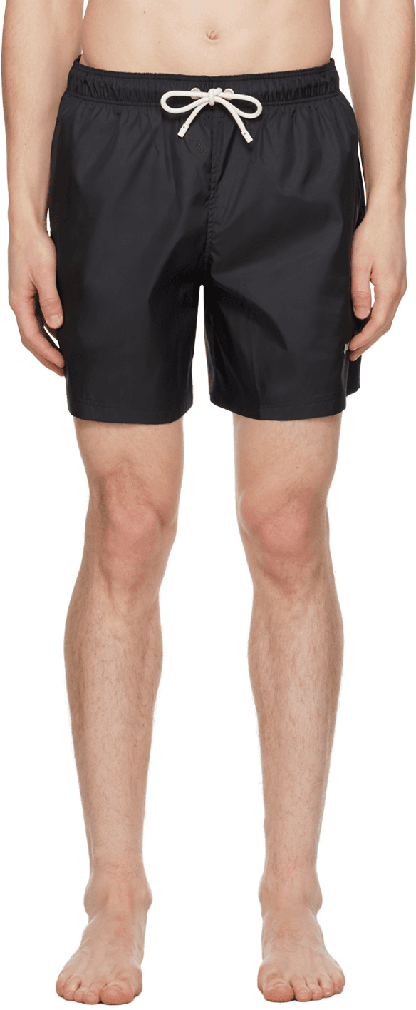 Black Classic Swim Shorts - Image 1