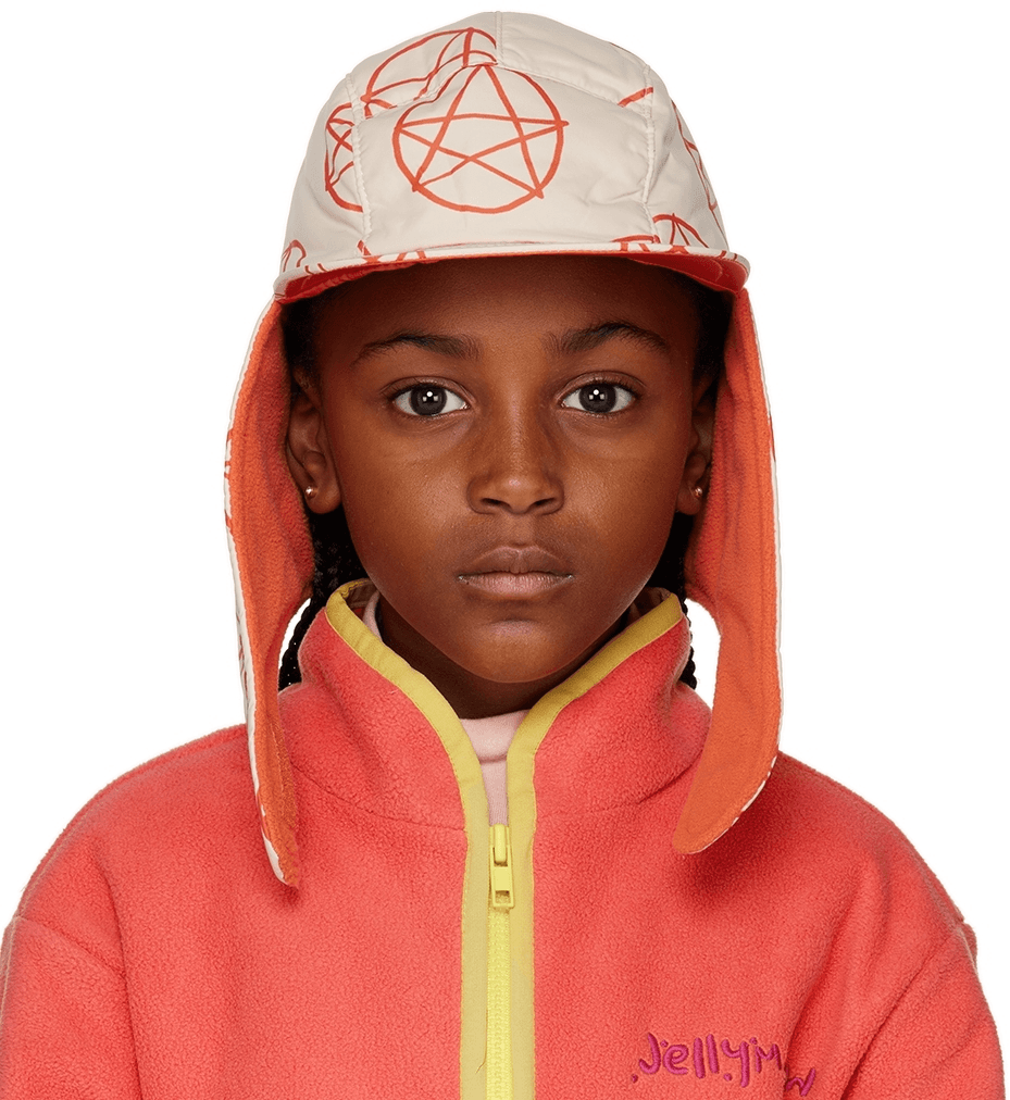Kids Beige Star Cap - Image 1