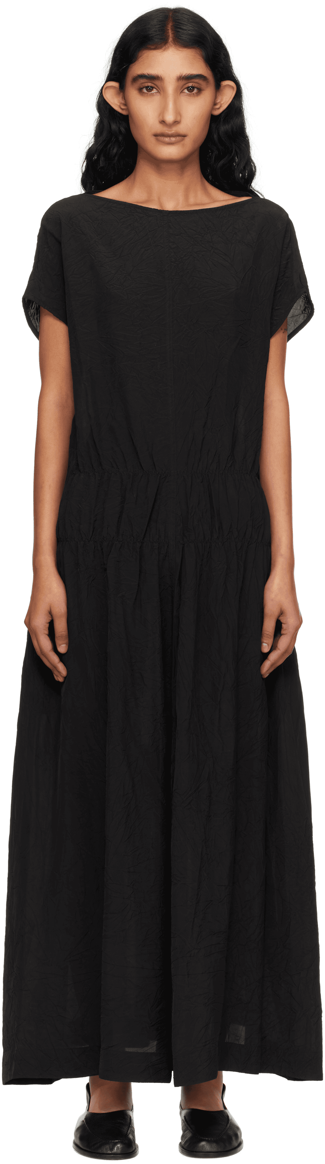 Black Simos Midi Dress - Image 1