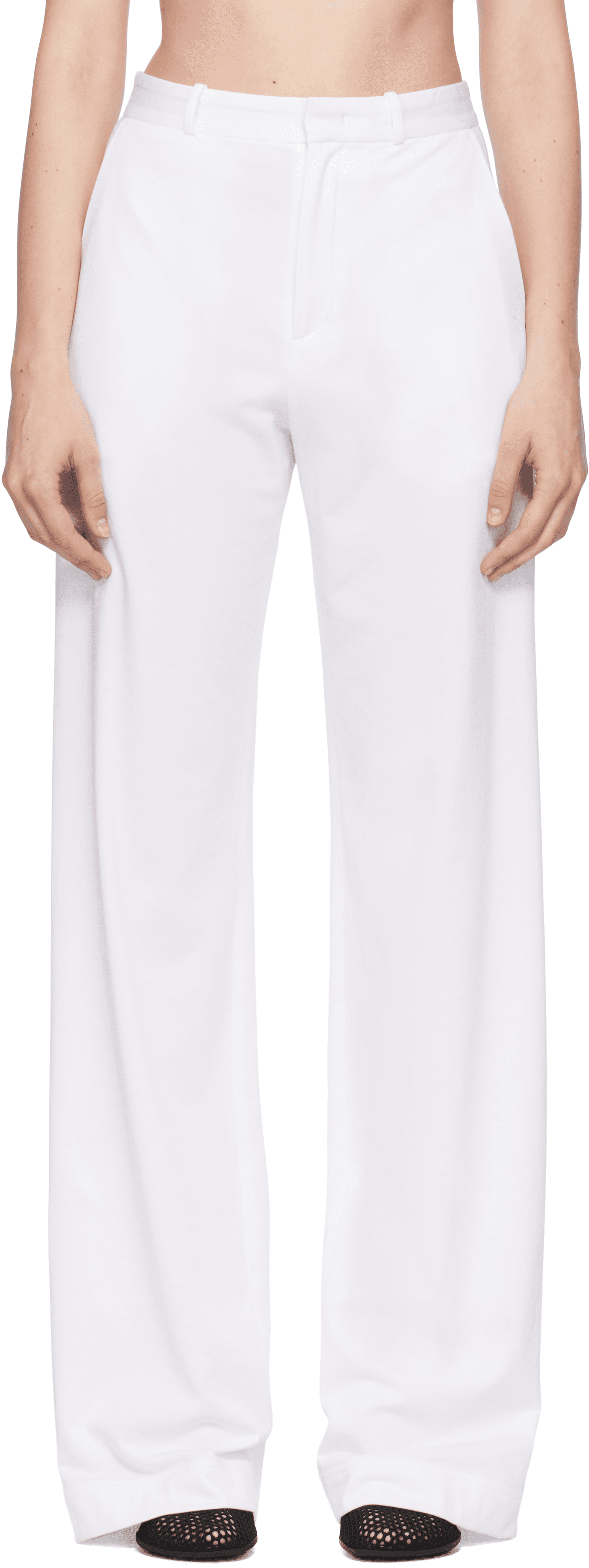White Classic Trousers - Image 1