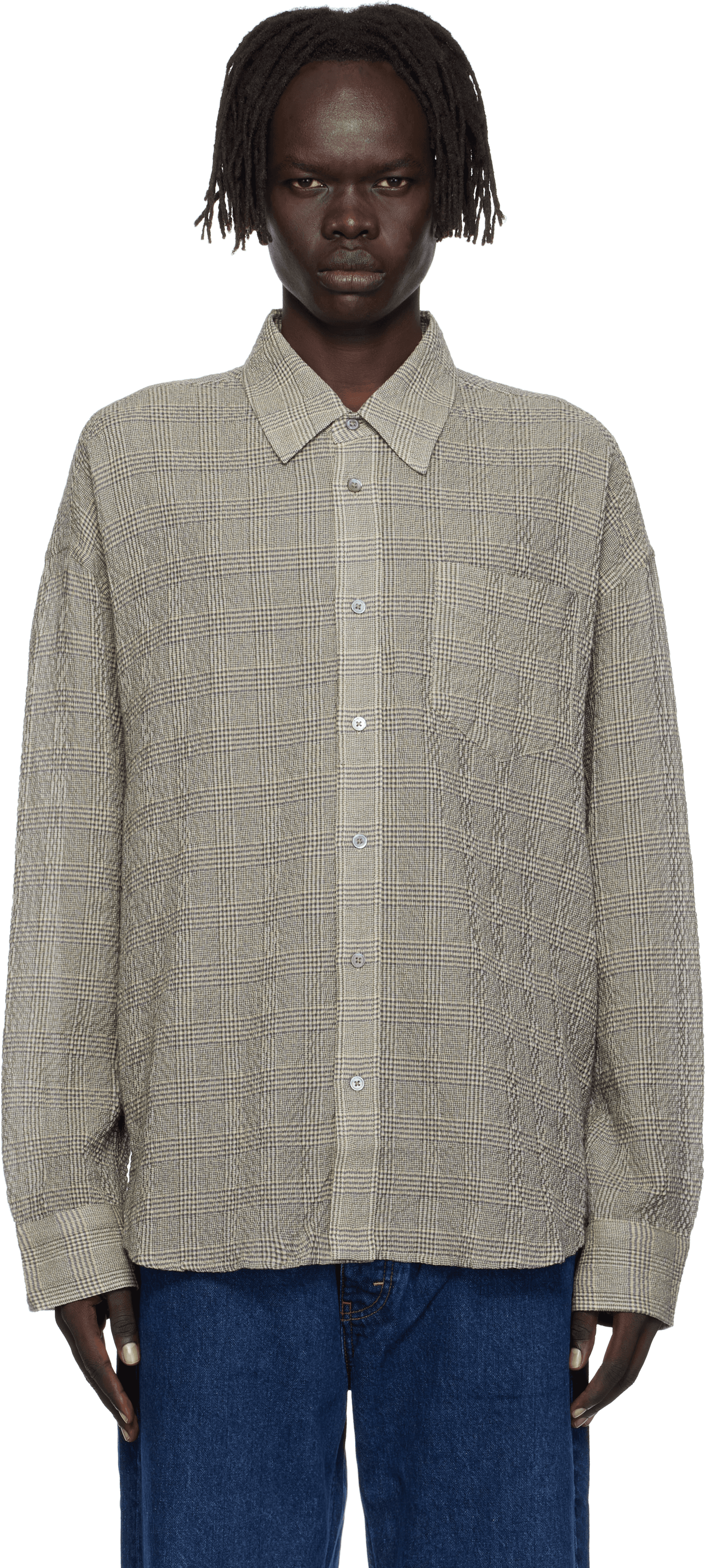 Gray Wide Fit Shirt - Image 1