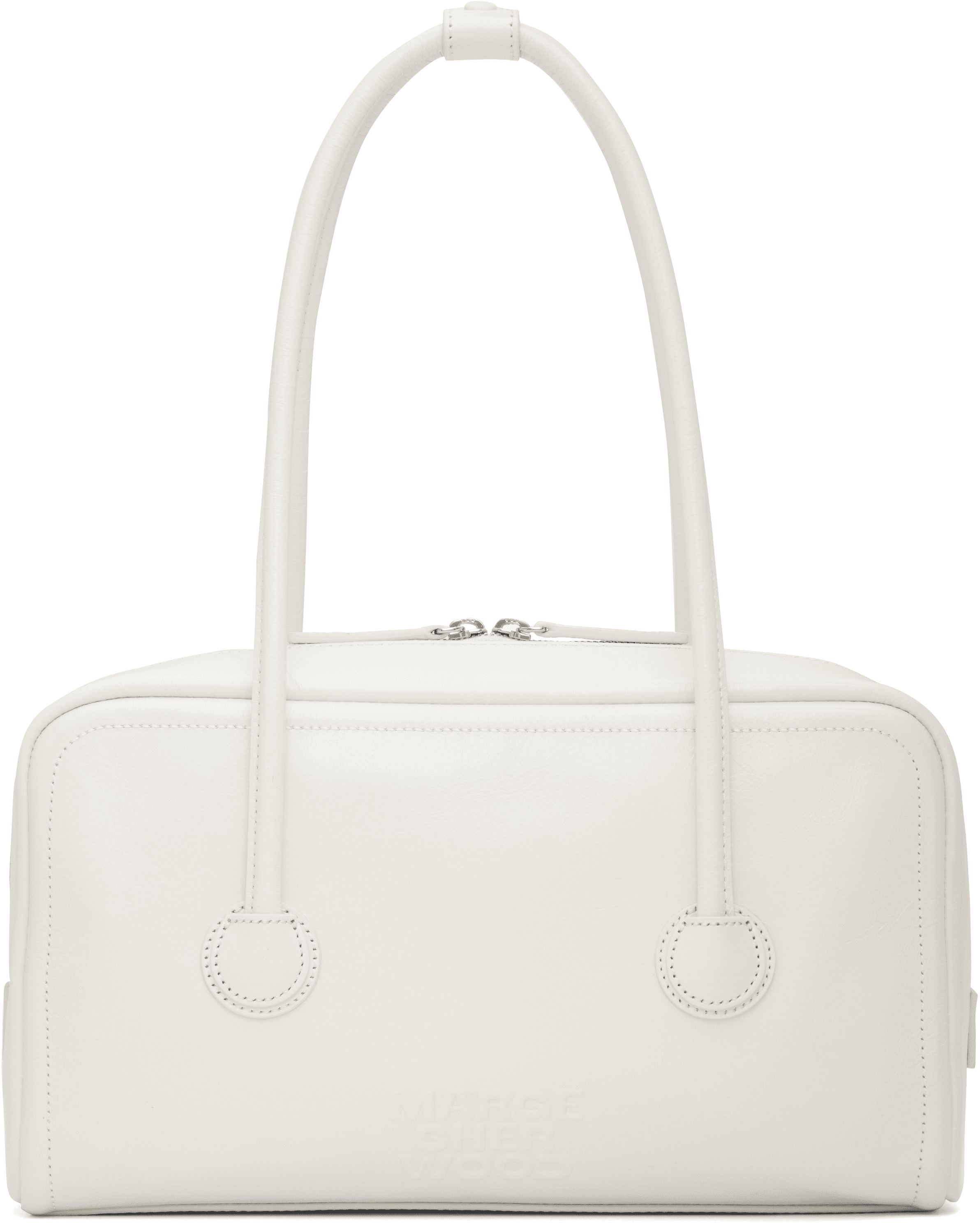 White Soft Boston Small Bag - Image 1