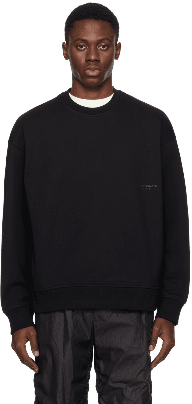 Black Graphic Sweatshirt - Image 1