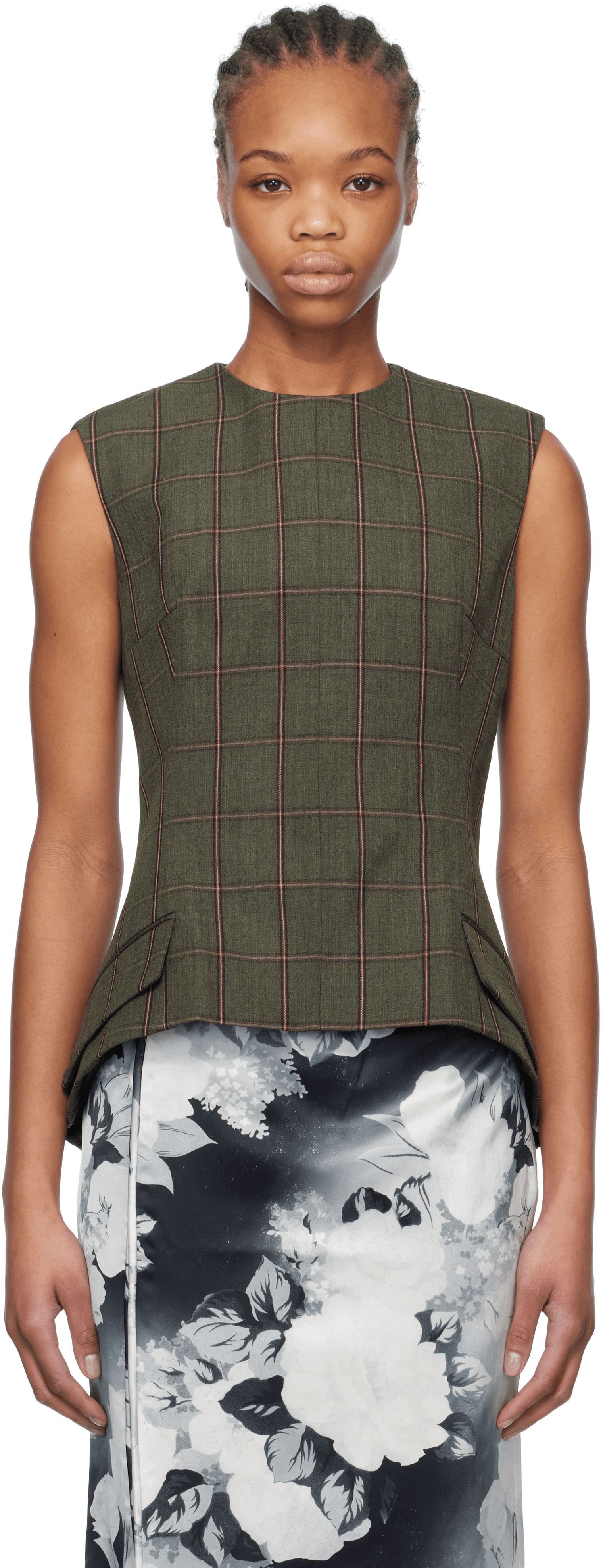 Khaki Blazer Top - Image 1