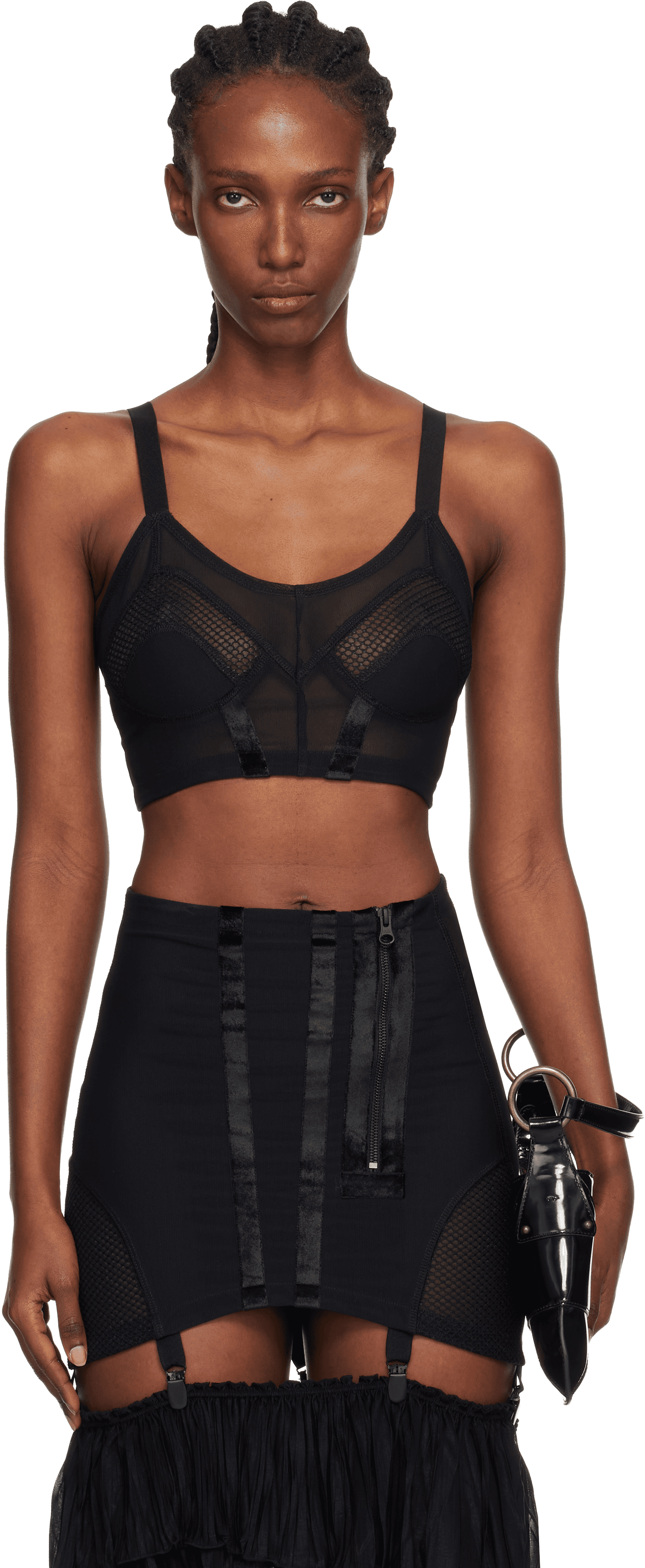 Black Uma Bustier Bra - Image 1