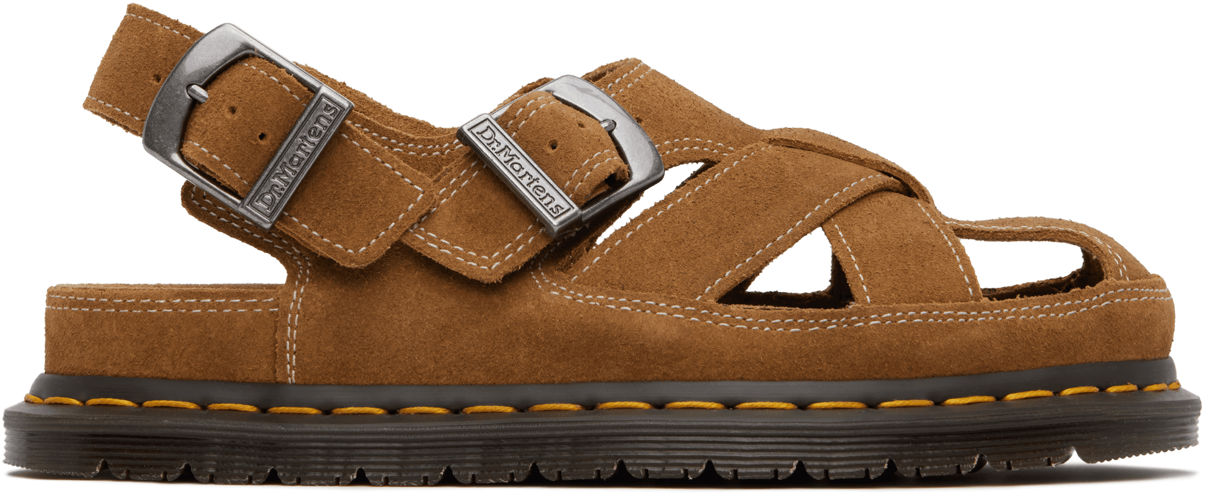 Tan Archive Fisherman Suede Sandals - Image 1