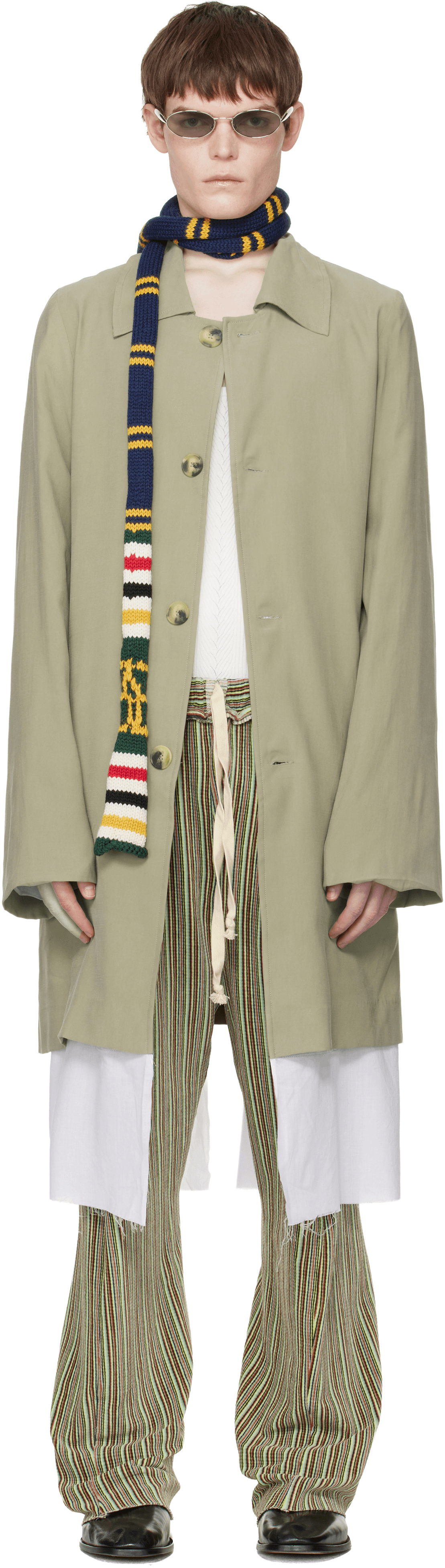 Beige Exploded Lining Coat - Image 1