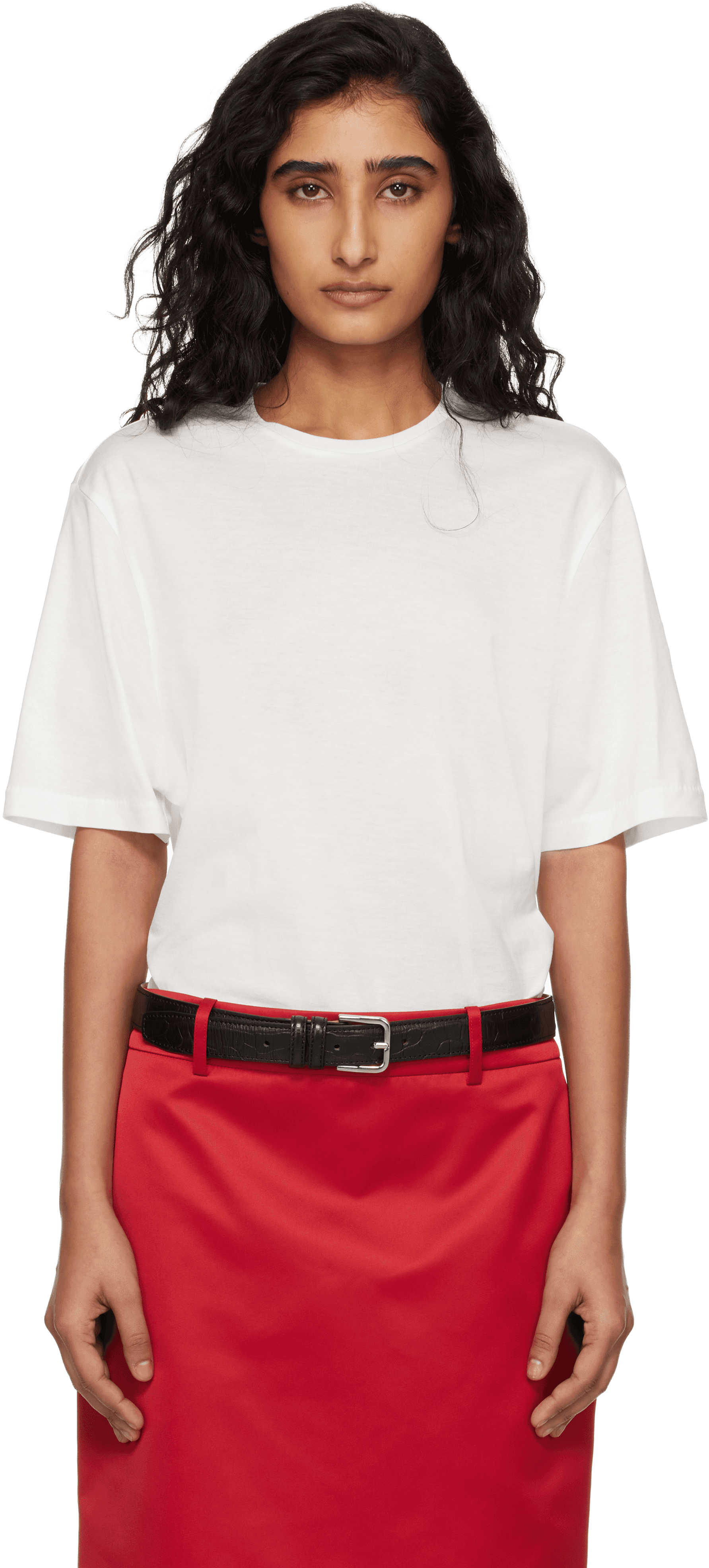 White Harper Soft Organic T-shirt - Image 1