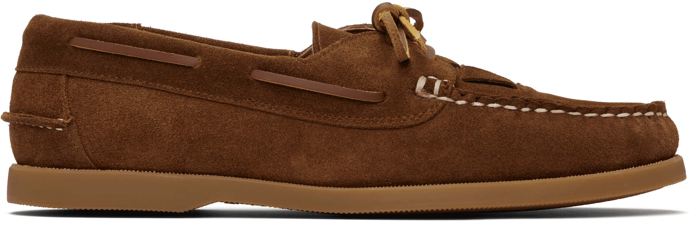Tan Saler Nautic Suede Boat Shoes - Image 1
