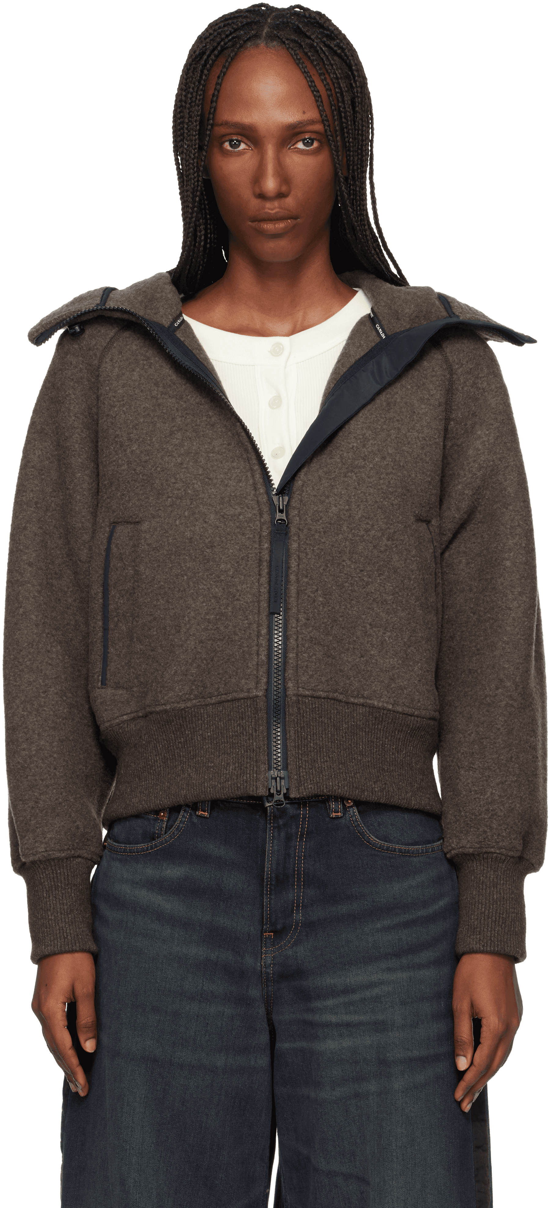 Brown 'Black Label' Chilliwack Bomber Jacket - Image 1