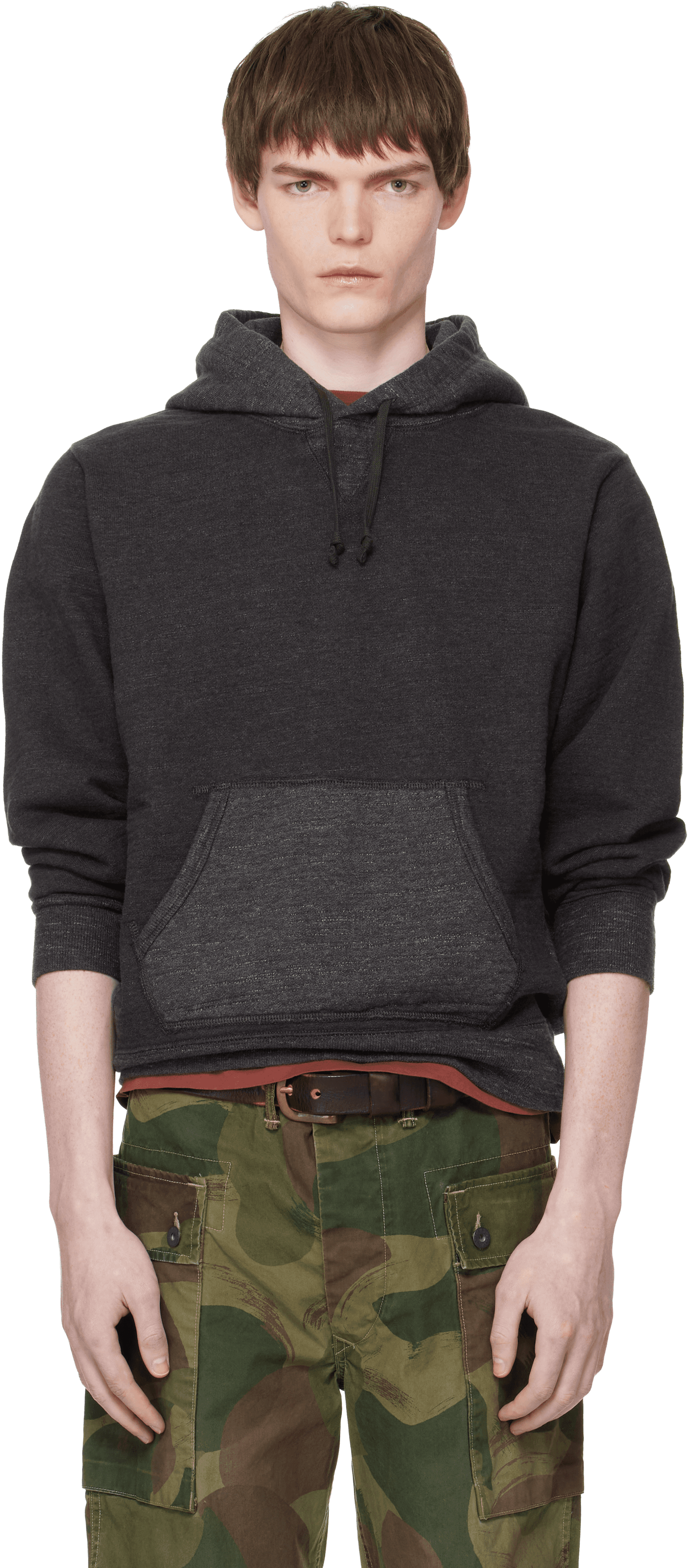 Gray French Terry Hoodie - Image 1