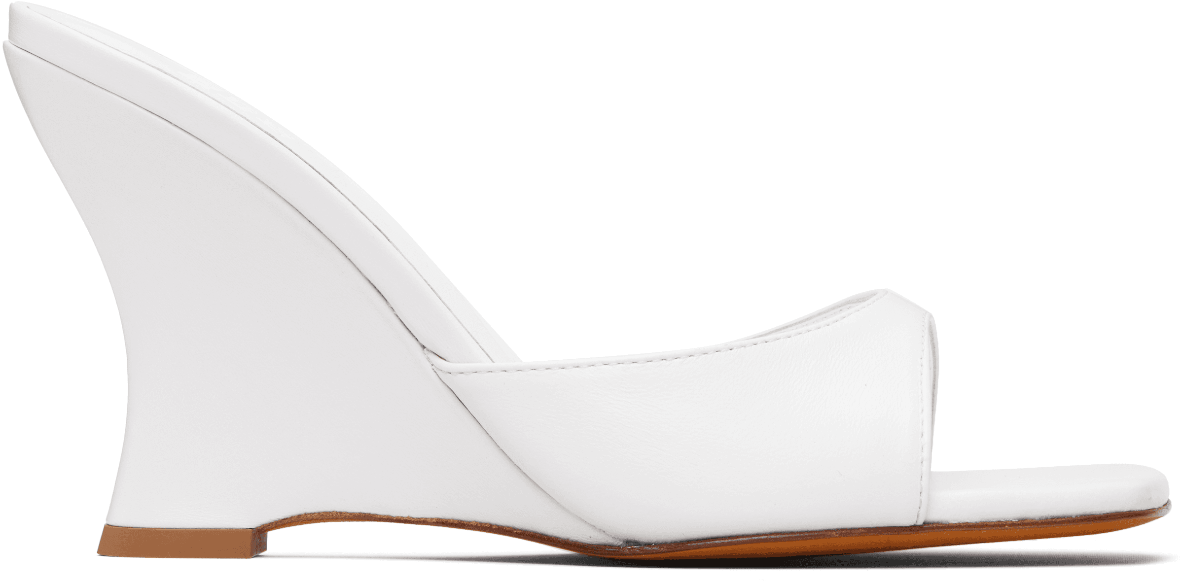 White Lido Wedge Heeled Sandals - Image 1