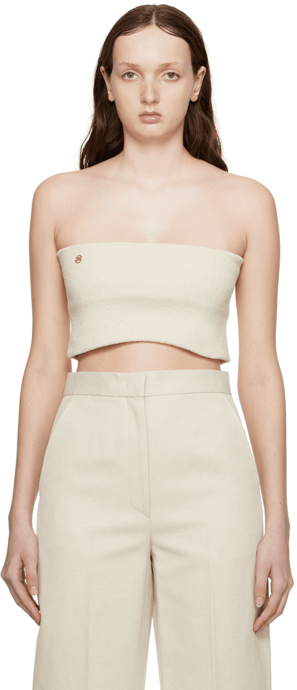 Beige Signature Tube Top - Image 1