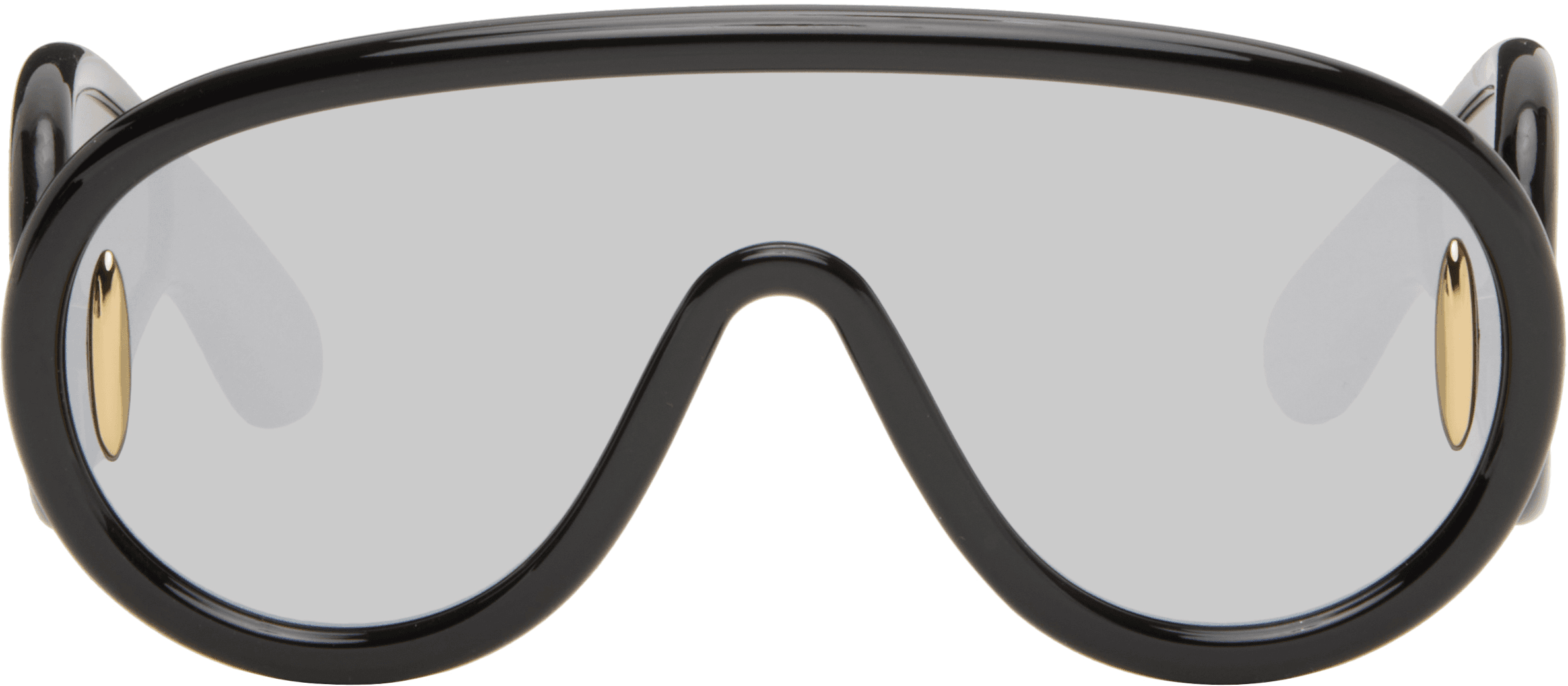 Black Wave Mask Sunglasses - Image 1