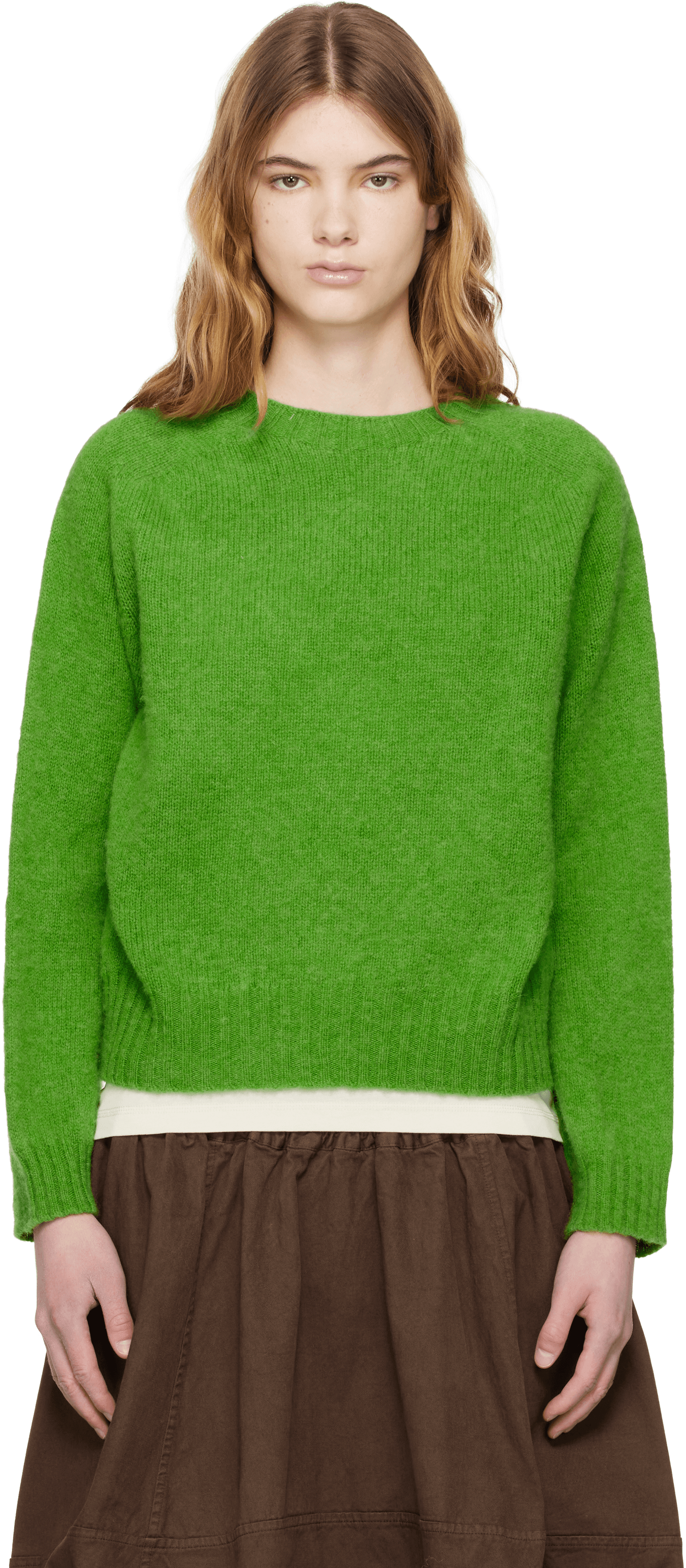 SSENSE Exclusive Green Jets Sweater - Image 1