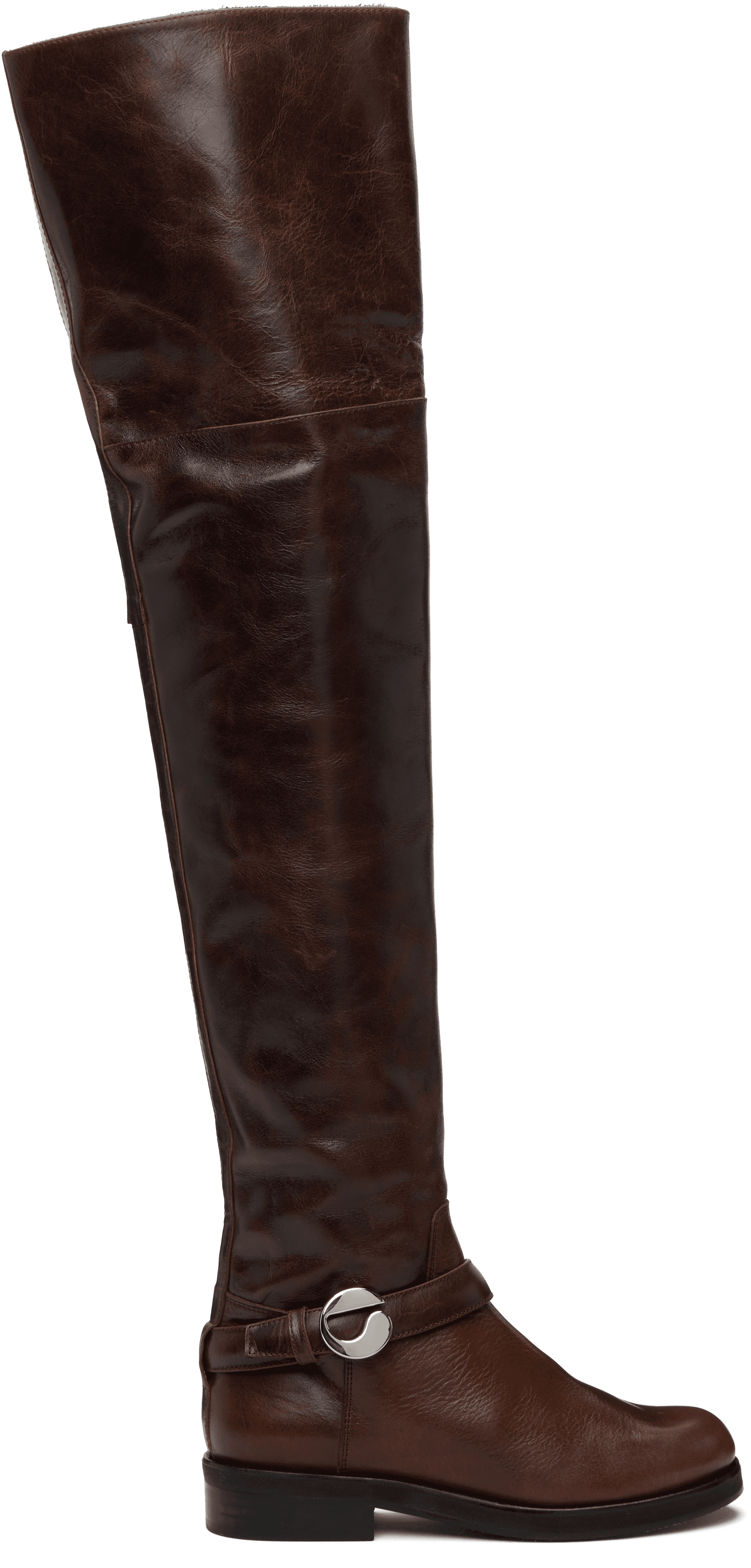 Brown Belt High Cavalier Tall Boots - Image 1
