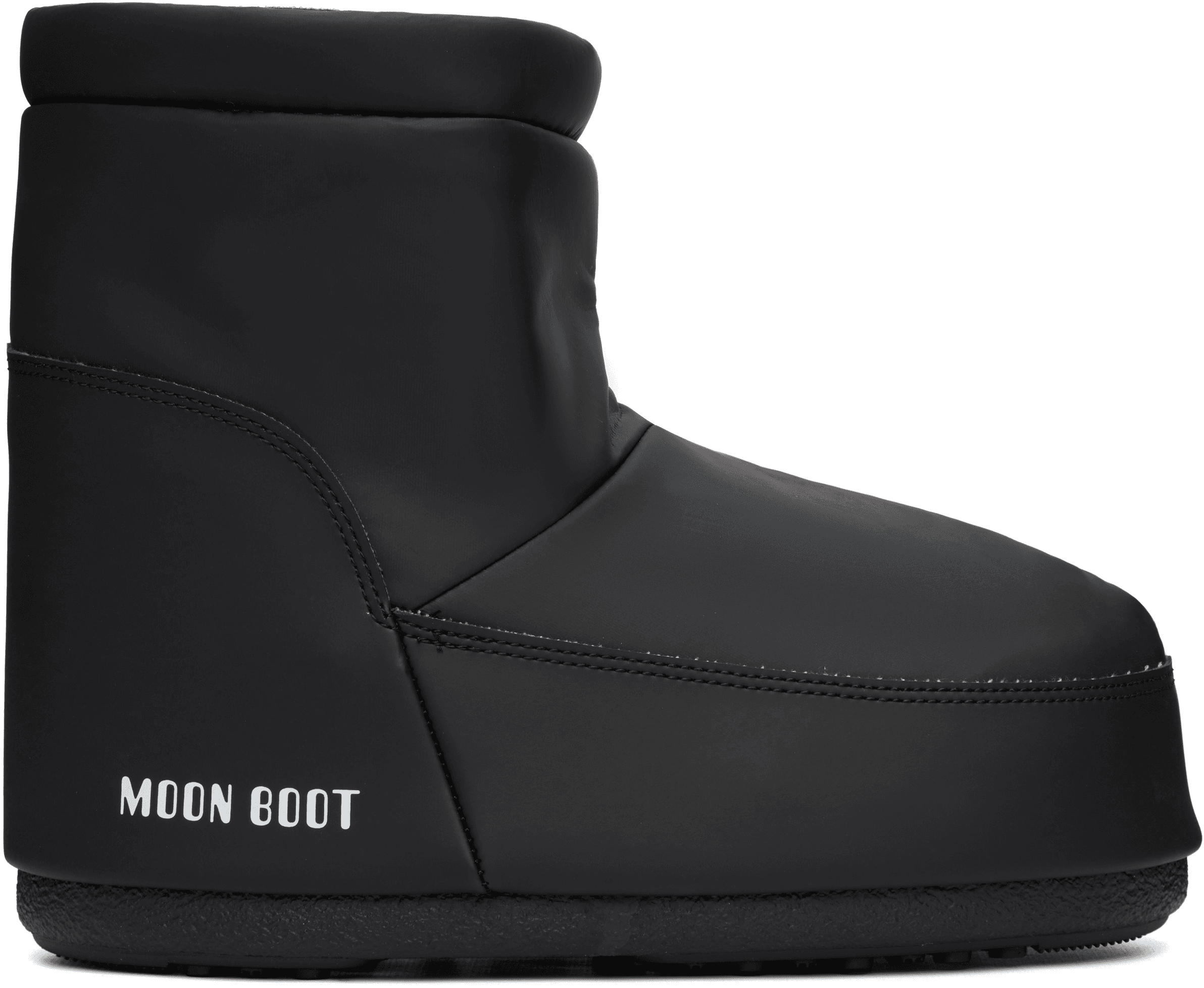 Black No Lace Rubber Boots - Image 1