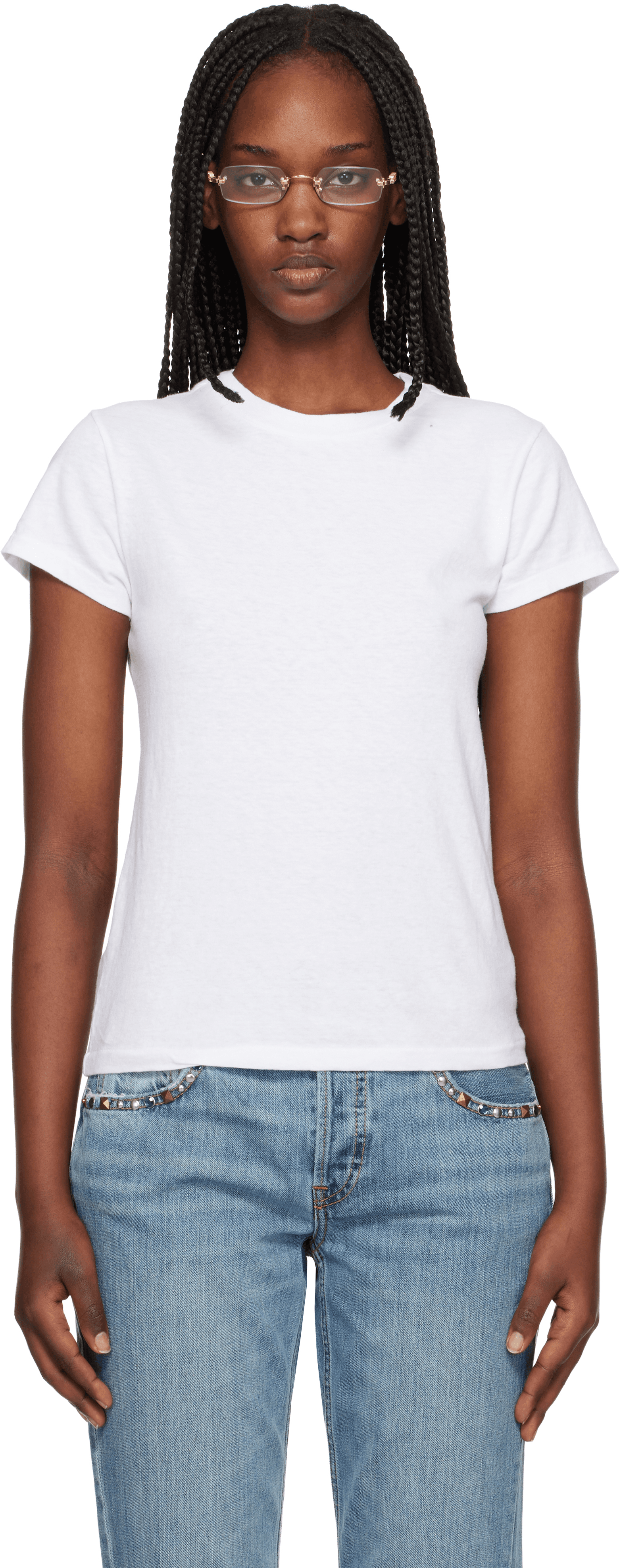 White Hanes Edition 1960s Slim T-shirt - Image 1