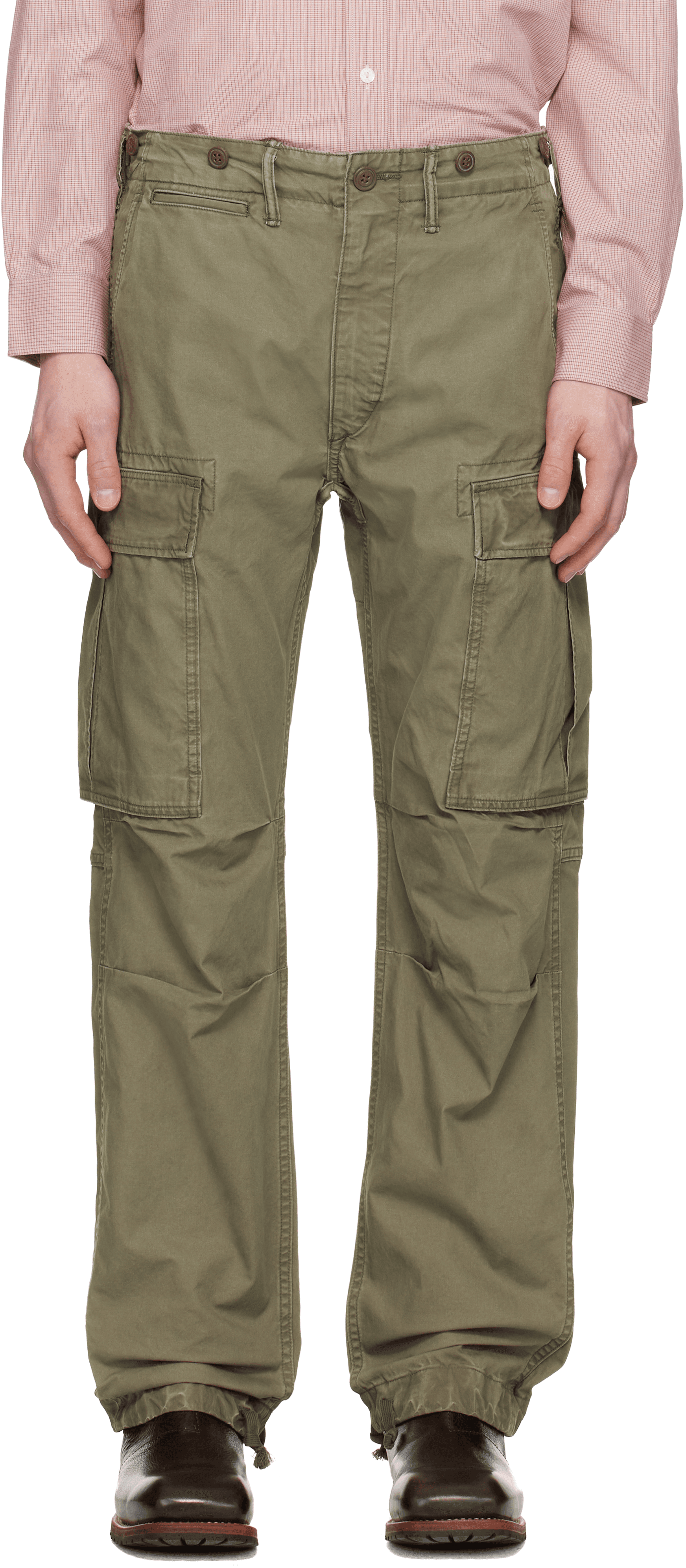 Khaki Surplus Poplin Cargo Pants - Image 1