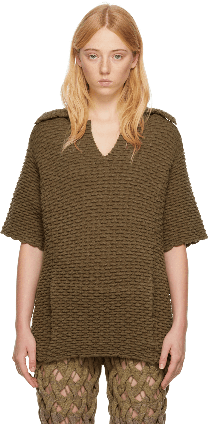 SSENSE Exclusive Khaki Peanut Polo - Image 1