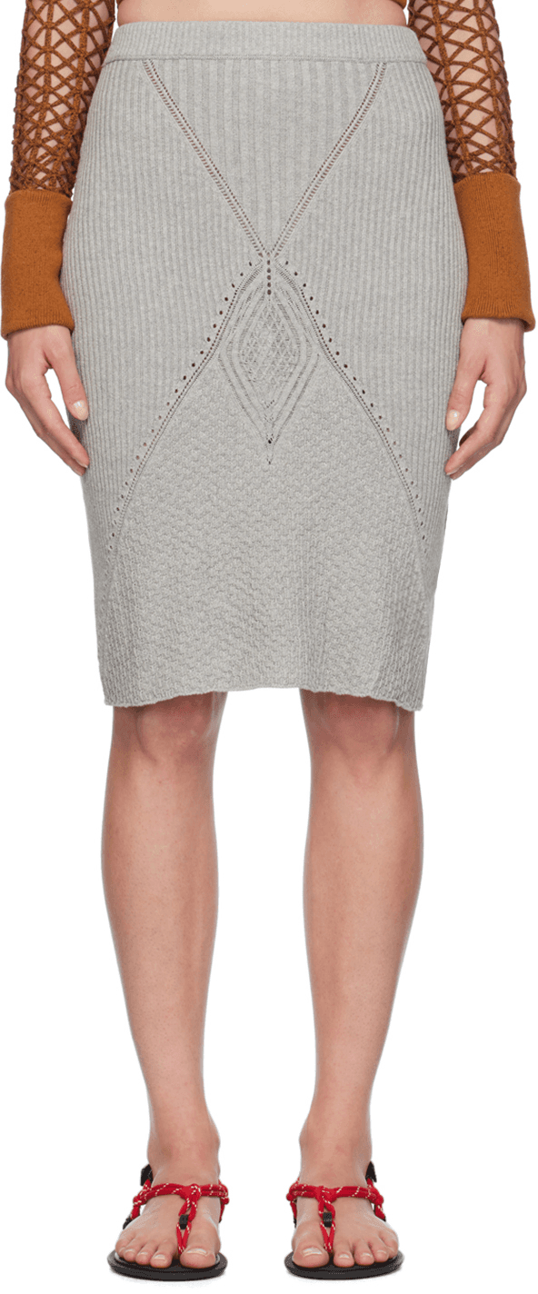 Gray Kite Midi Skirt - Image 1