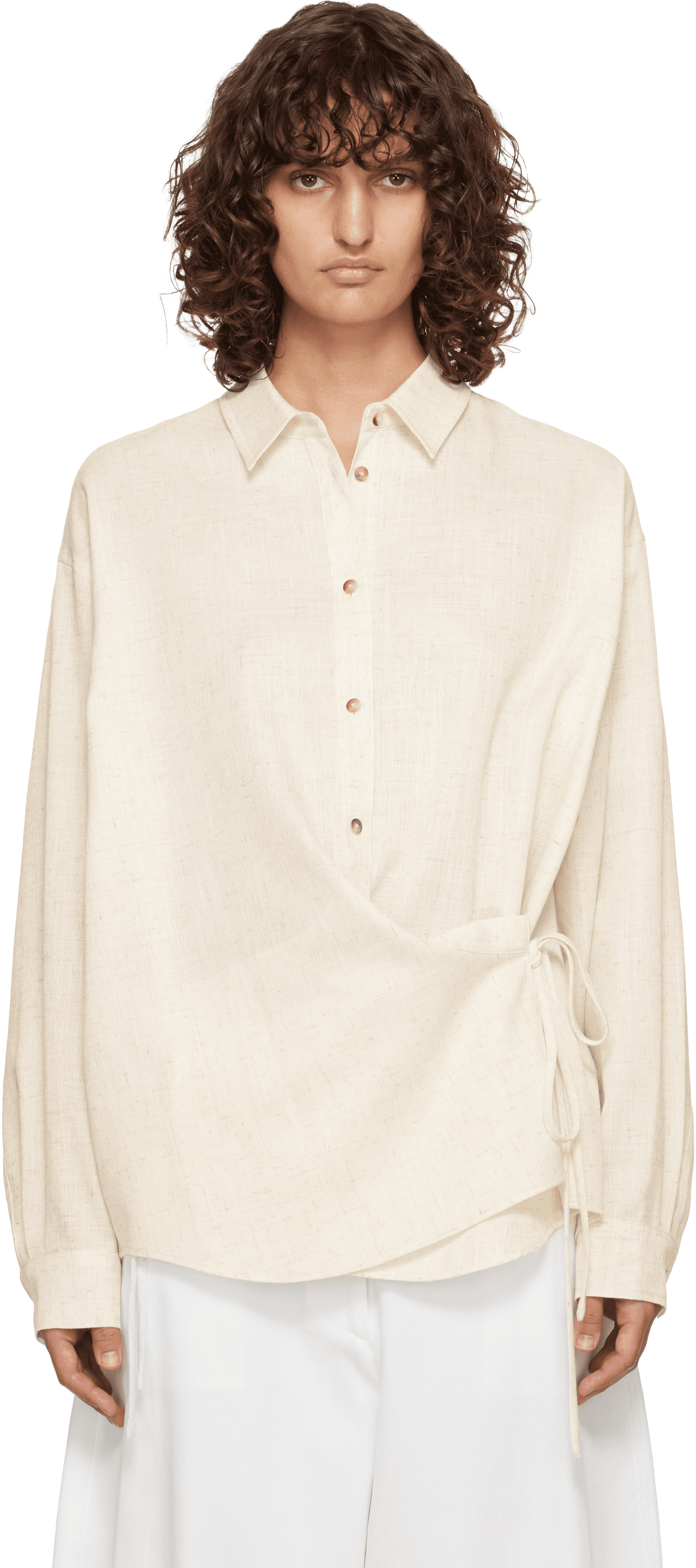 Off-White Side Twisted Shirt - Image 1