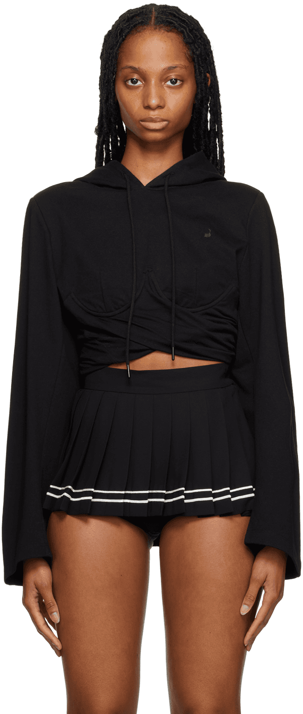 Black Boning Hoodie - Image 1