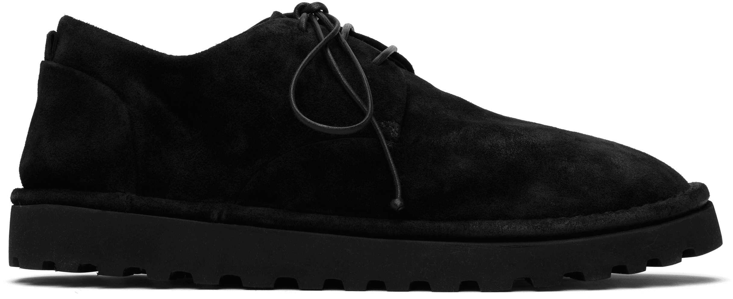 Black Sancrispa Alta Pomice Leather Derbys - Image 1