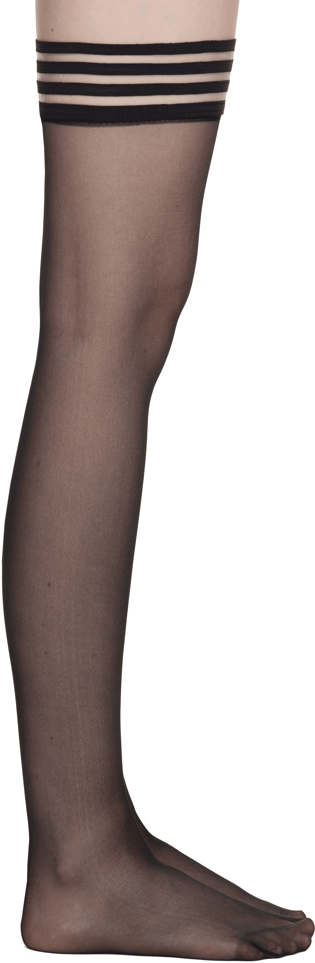 Black Mira Stay Up Socks - Image 1