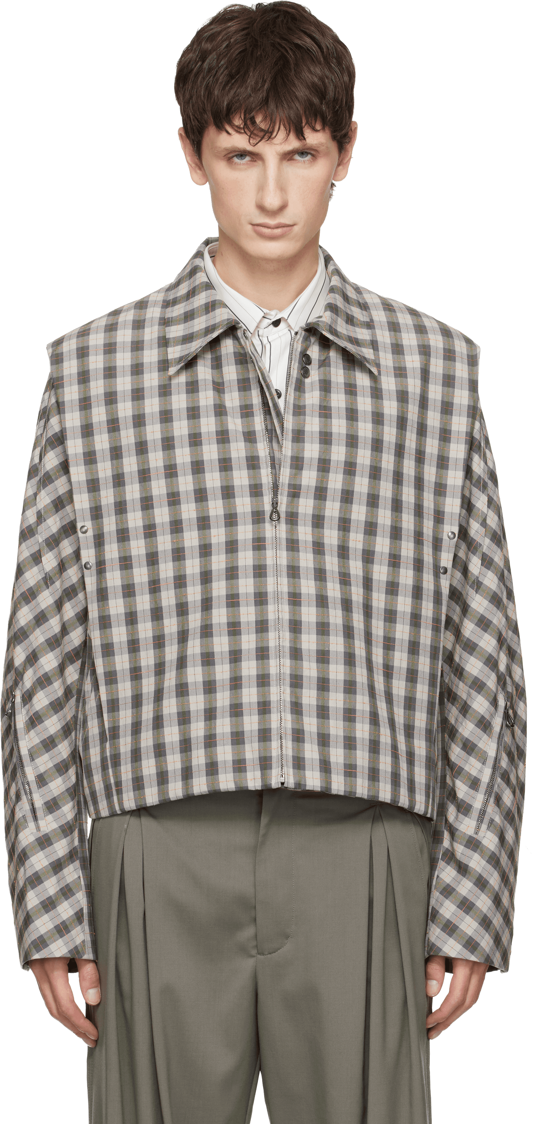 Gray Irimias Bomber Jacket - Image 1