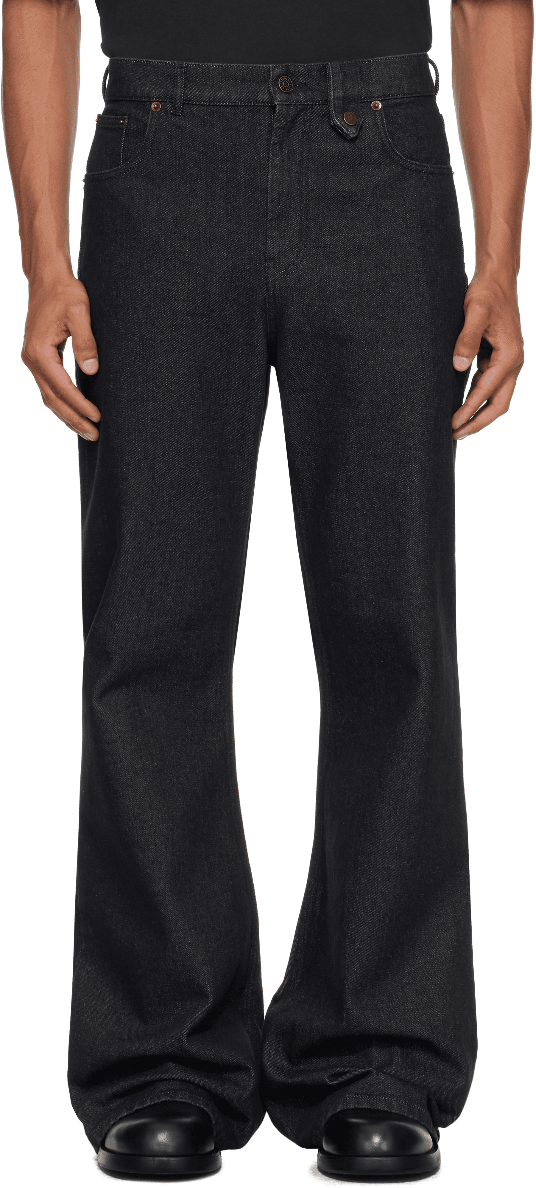 Black Samy Wide Leg Jeans - Image 1