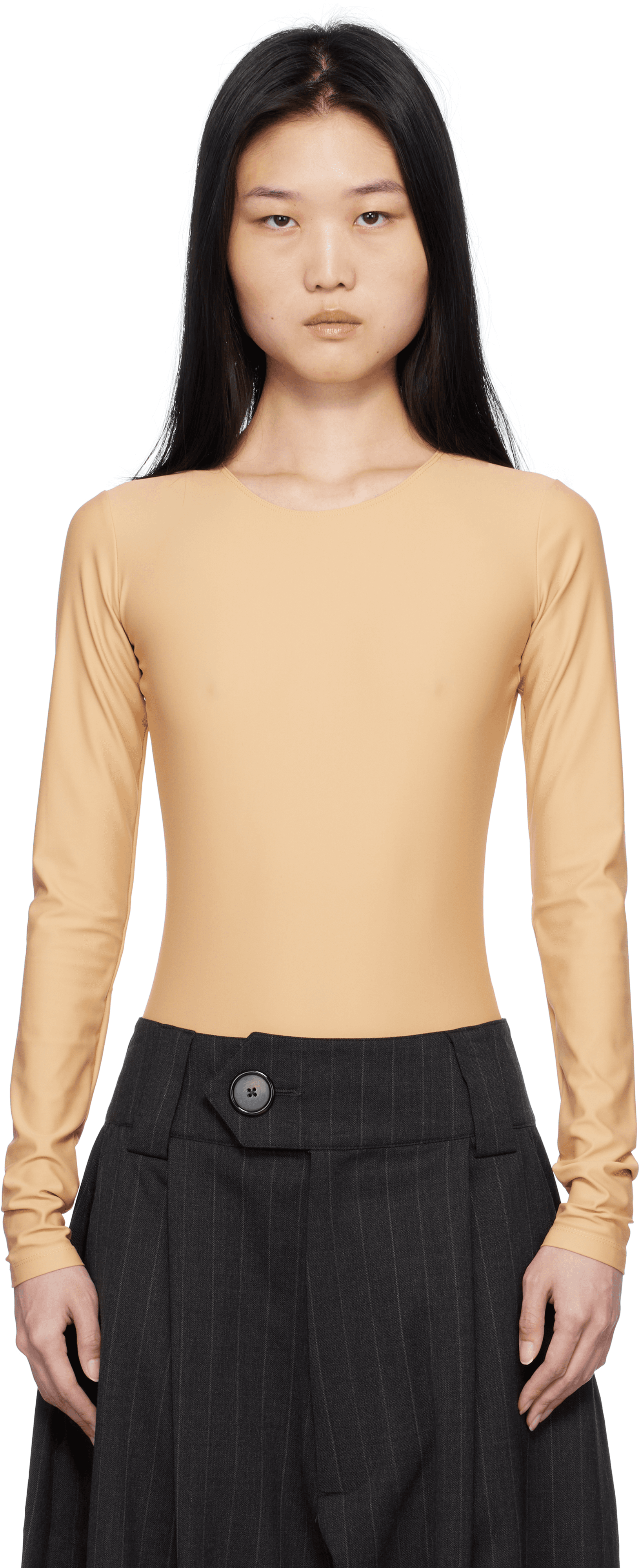 Beige 'Body' Bodysuit - Image 1