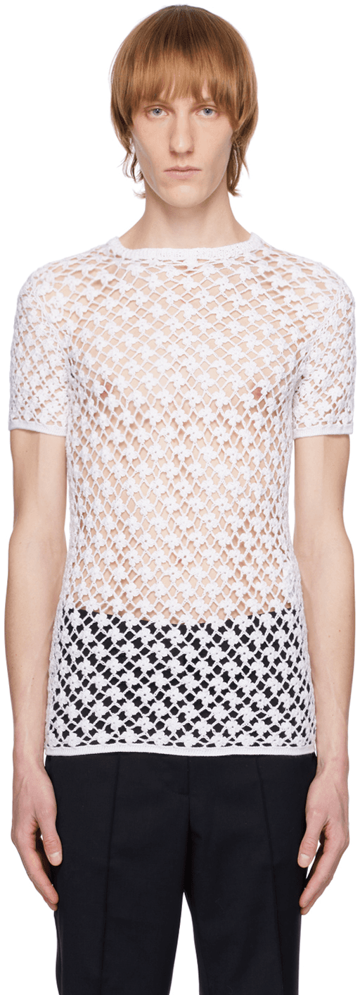 White Floral T-Shirt - Image 1