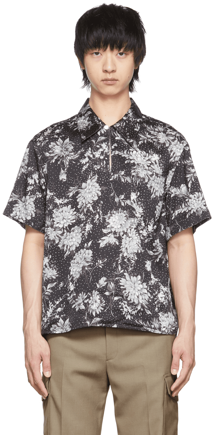 SSENSE Exclusive Black Polyester Shirt - Image 1