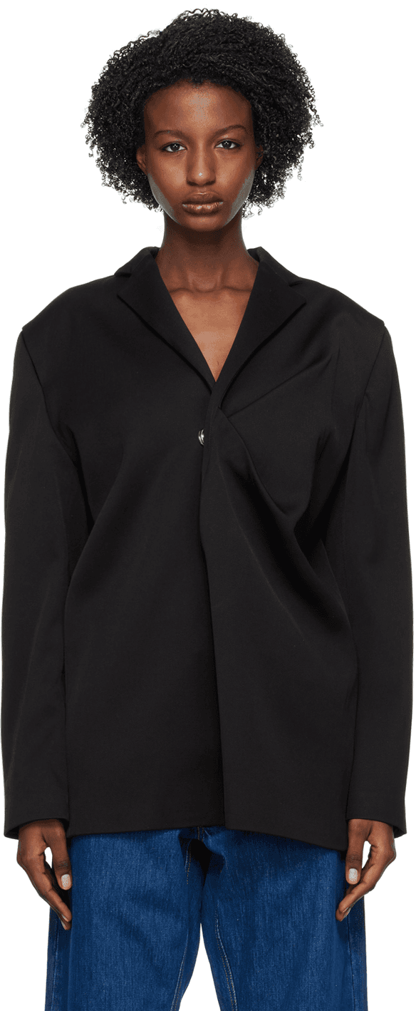 Black Pinched Blazer - Image 1