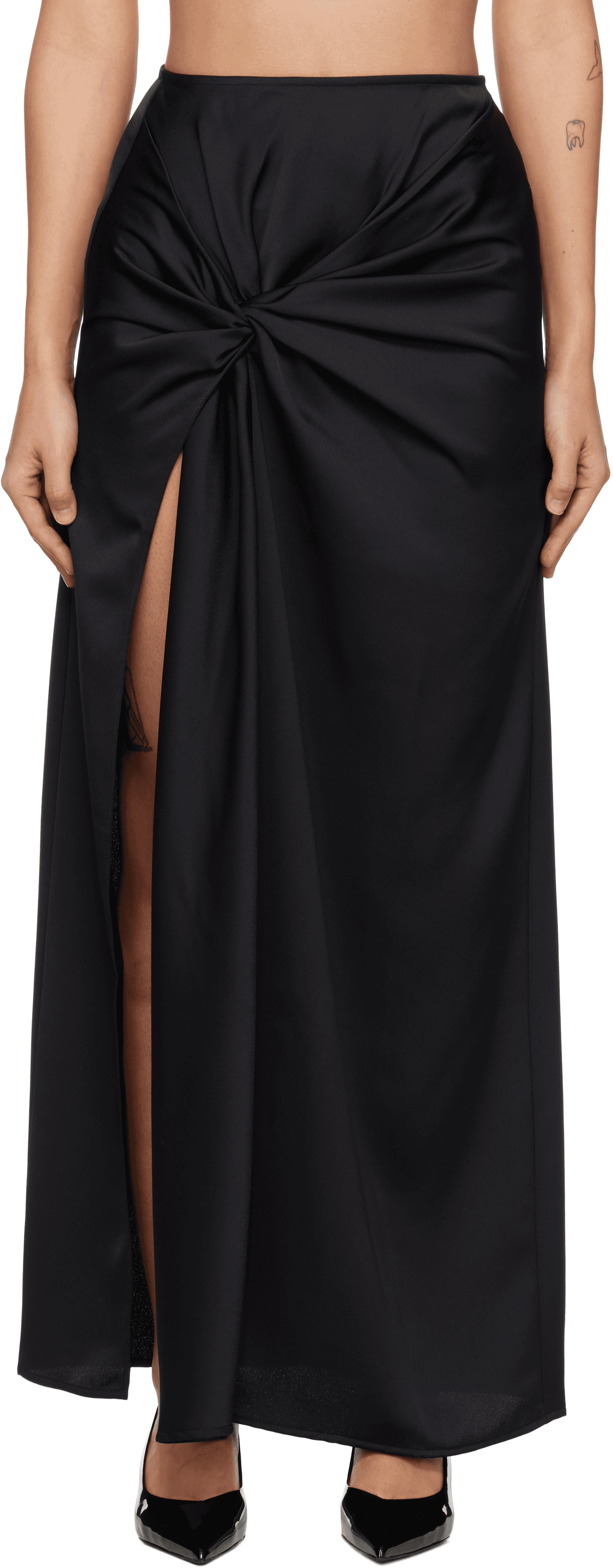 Black Imogen Maxi Skirt - Image 1
