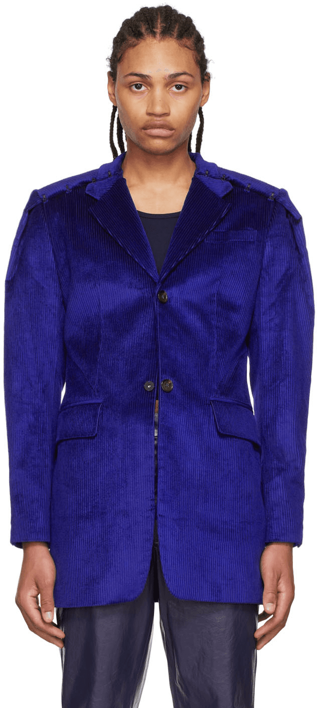 Purple Cotton Blazer - Image 1