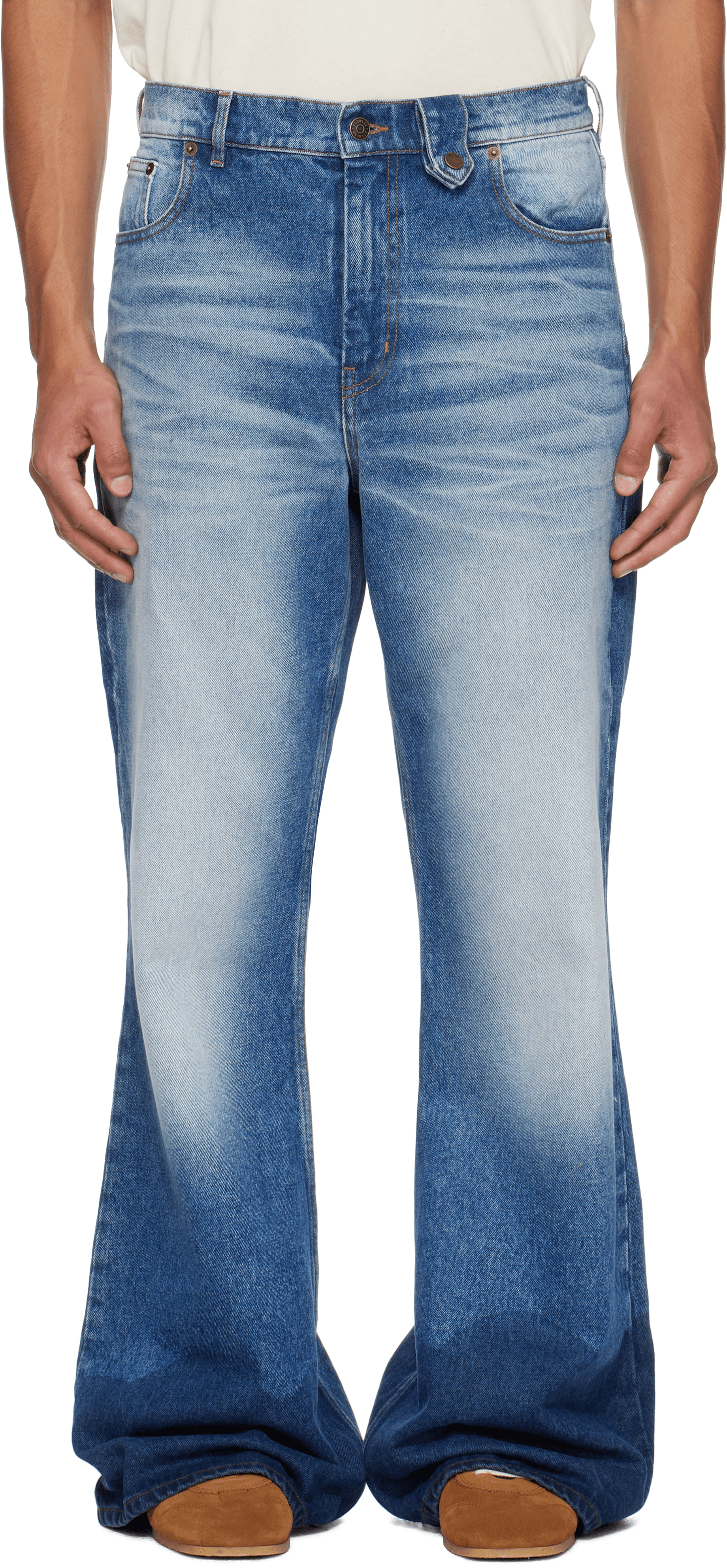 Blue Samy Wide Leg Jeans - Image 1
