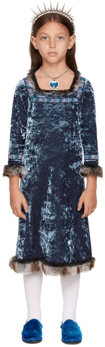 SSENSE Exclusive Kids Blue Princess Halloween Costume Dress - Image 1